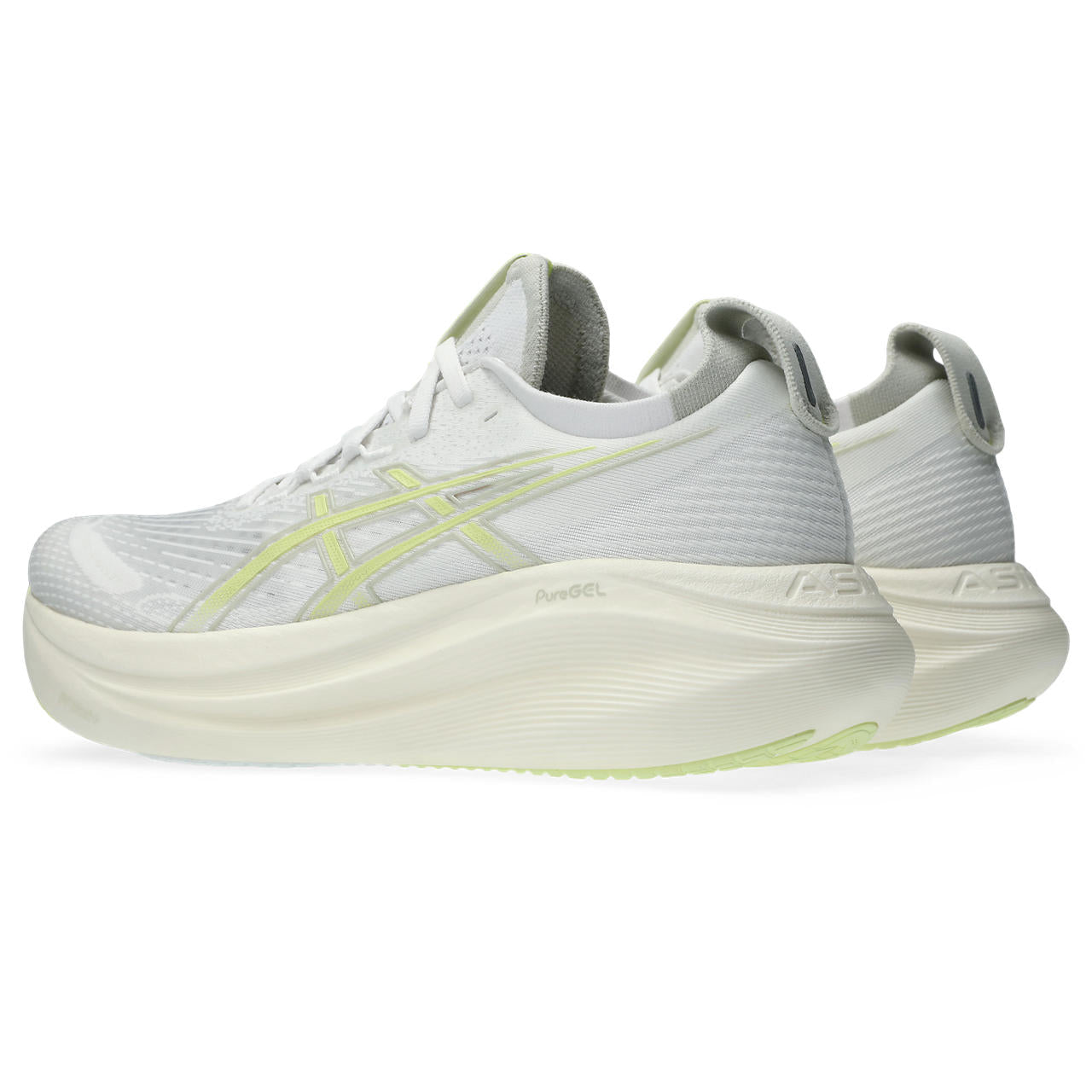 Men's Gel-Nimbus 27 Running Shoes White / Huddle Yellow - Achilles Heel