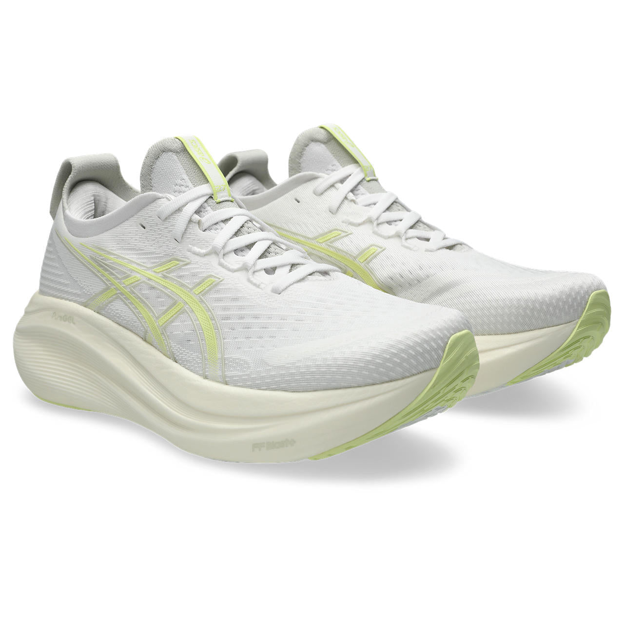 Men's Gel-Nimbus 27 Running Shoes White / Huddle Yellow - Achilles Heel