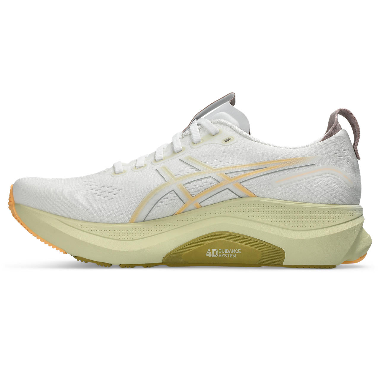 Men's Gel-Kayano 32 Running Shoes White / Orange Glow - Achilles Heel
