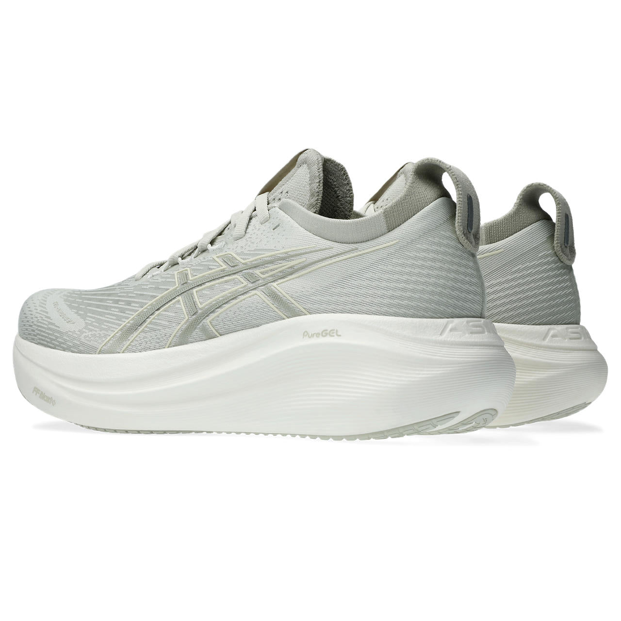Women's Gel-Nimbus 27 Running Shoes Lake Grey / White Sage - Achilles Heel