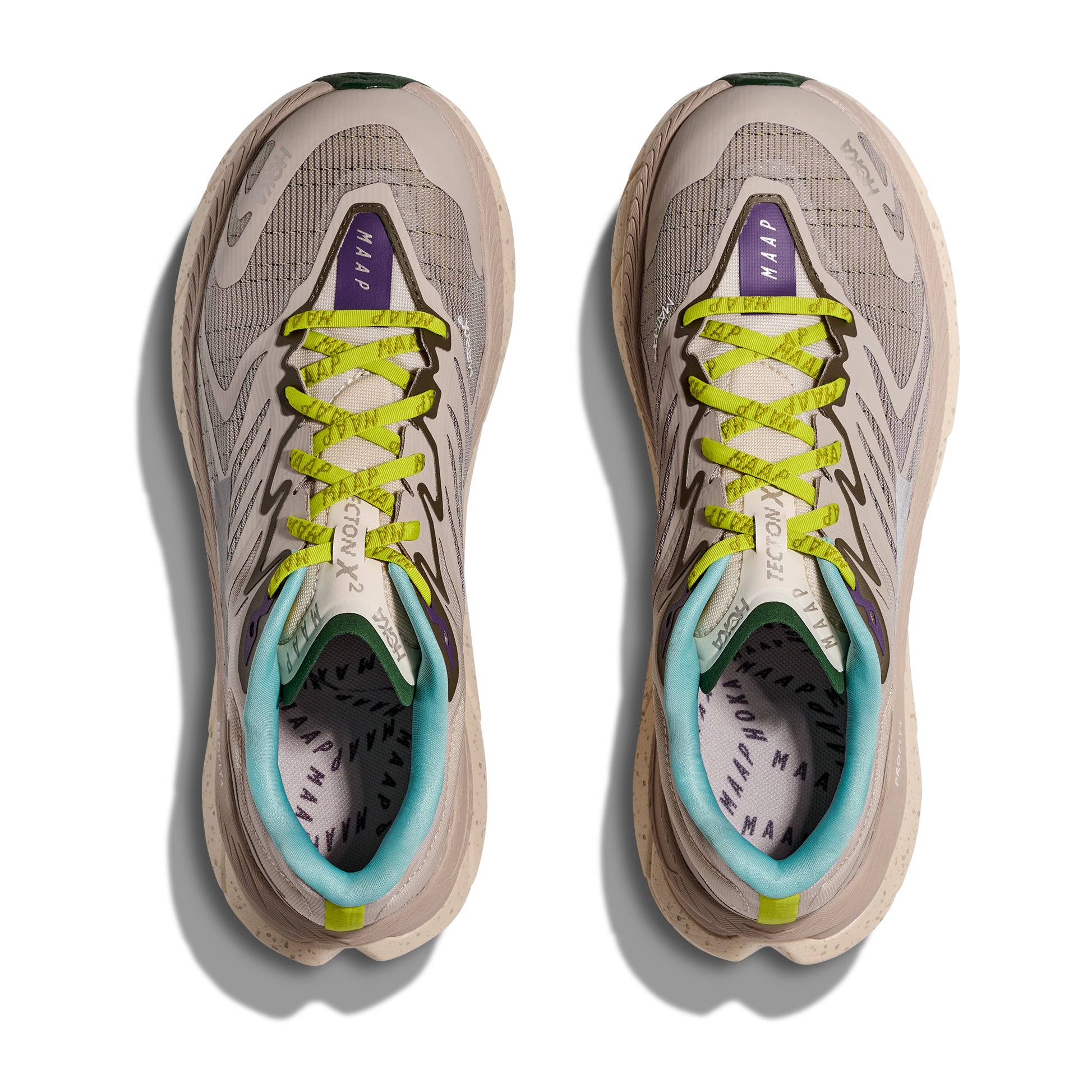 x MAAP Tecton X 2 Trail Running Shoes Pumice Stone / Limeade - Achilles Heel