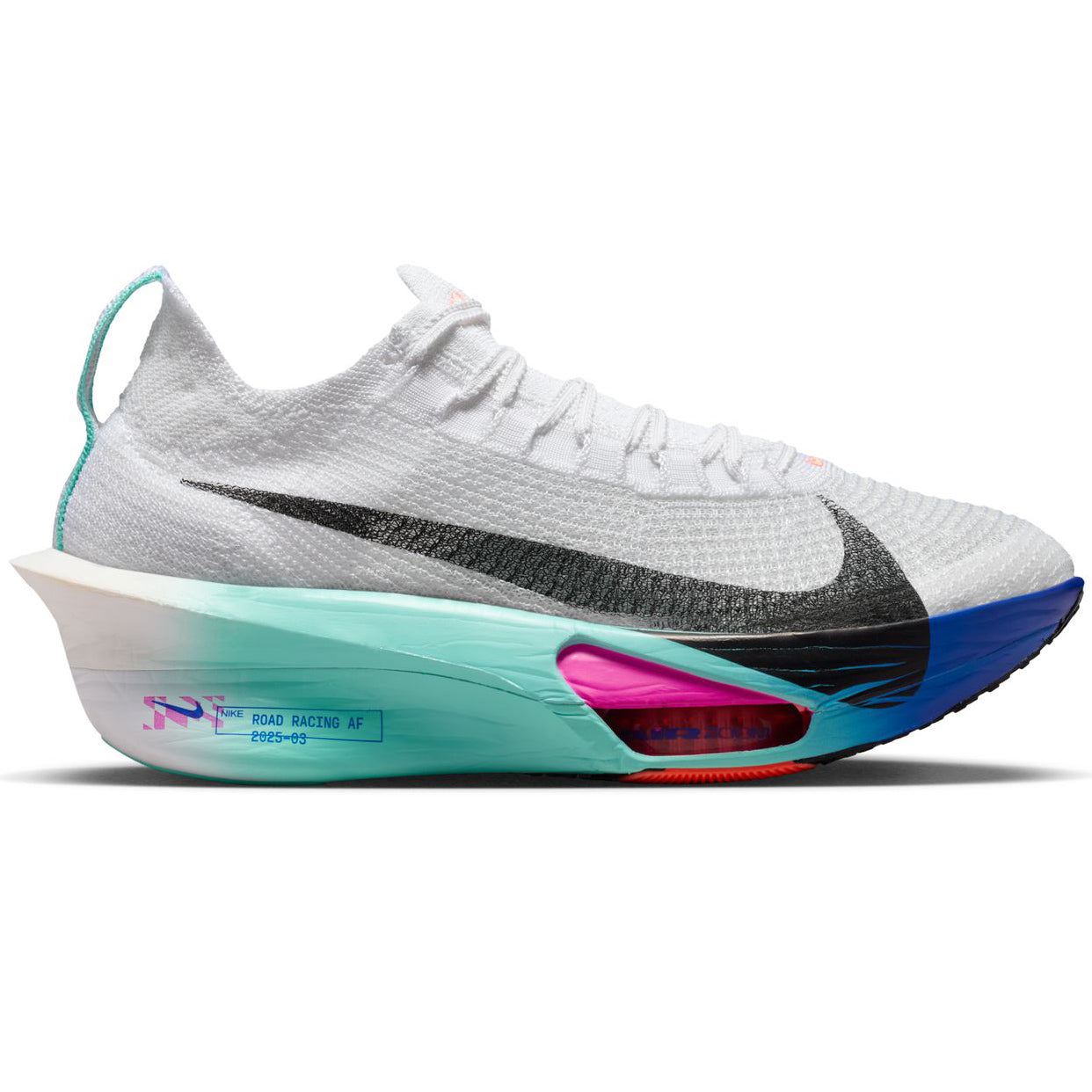Women's Alphafly 3 Running Shoes White / Black / Hyper Turquoise / Concord - Achilles Heel