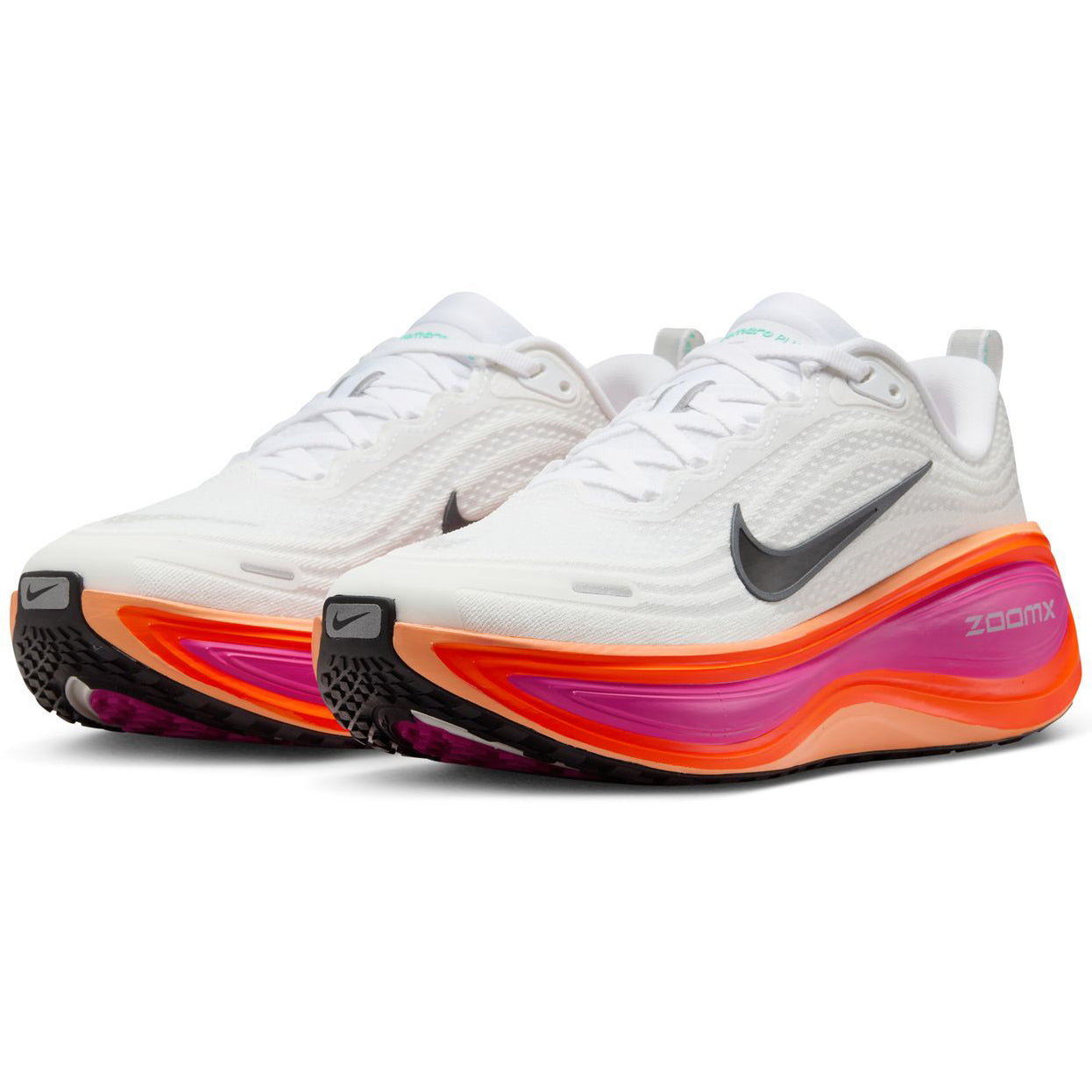 Women's Vomero Plus Running Shoes White / Fire Pink / Hyper Crimson / Black - Achilles Heel