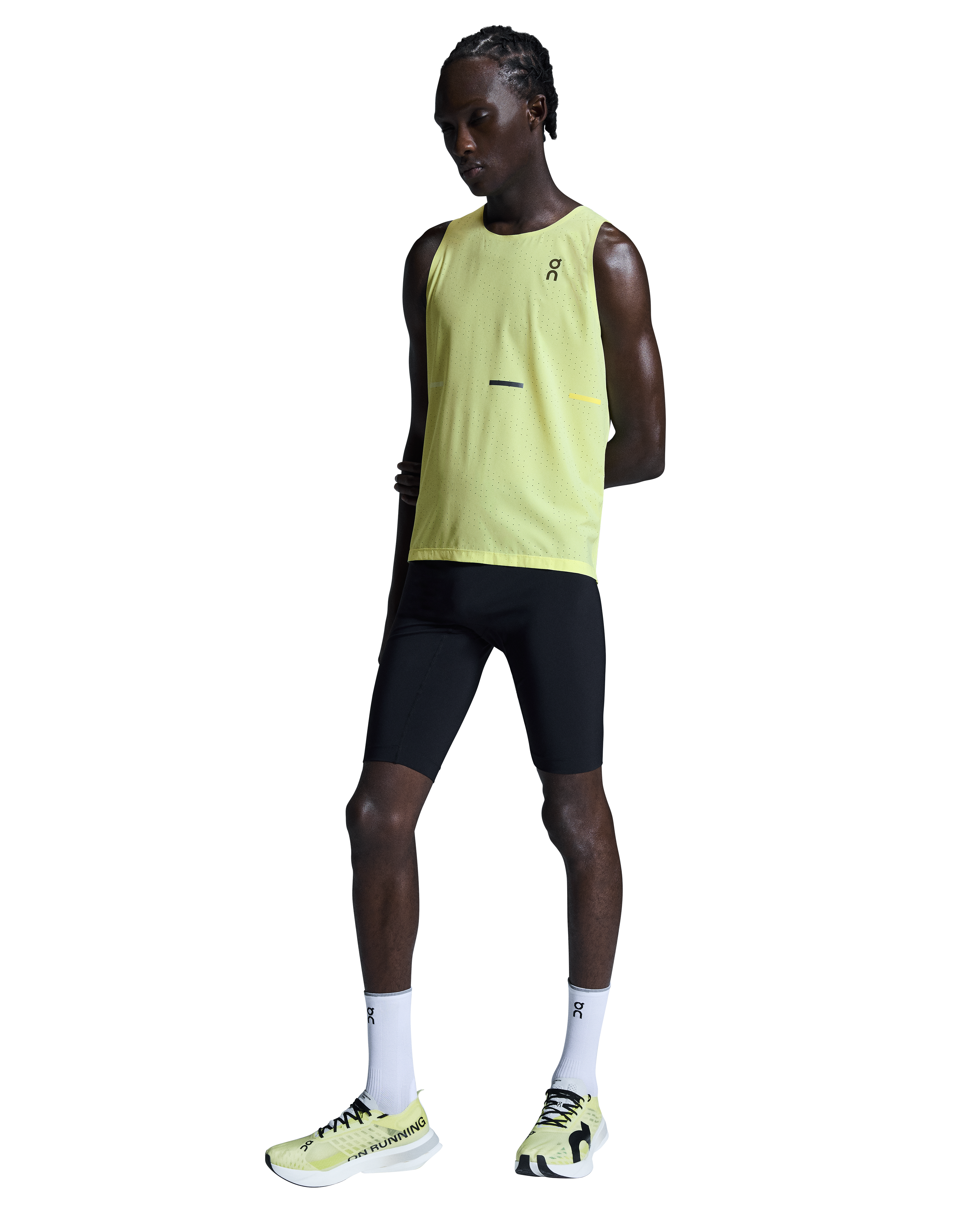 Men's Race Singlet Limelight - Achilles Heel