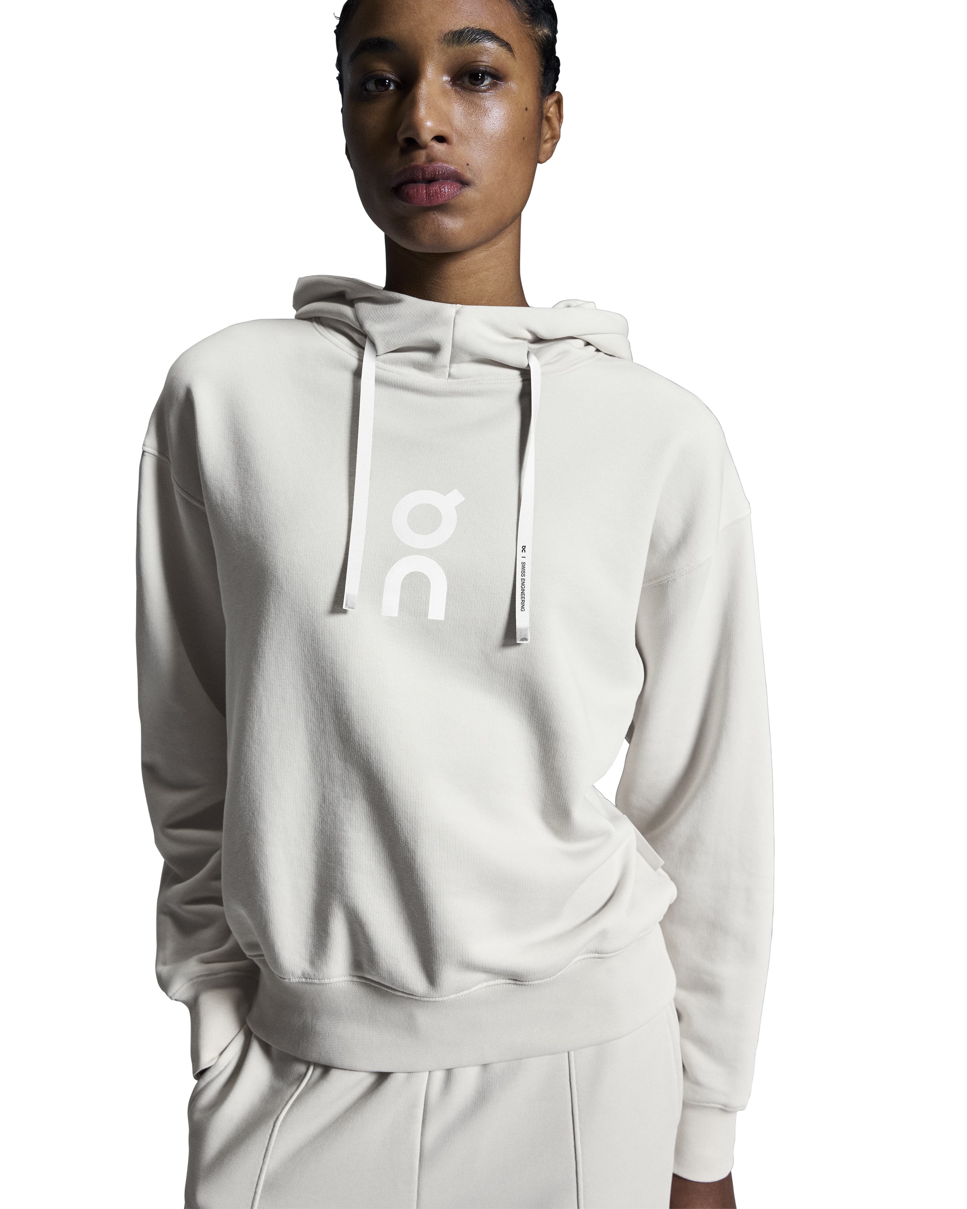 On Women's Club Hoodie Silver - Achilles Heel