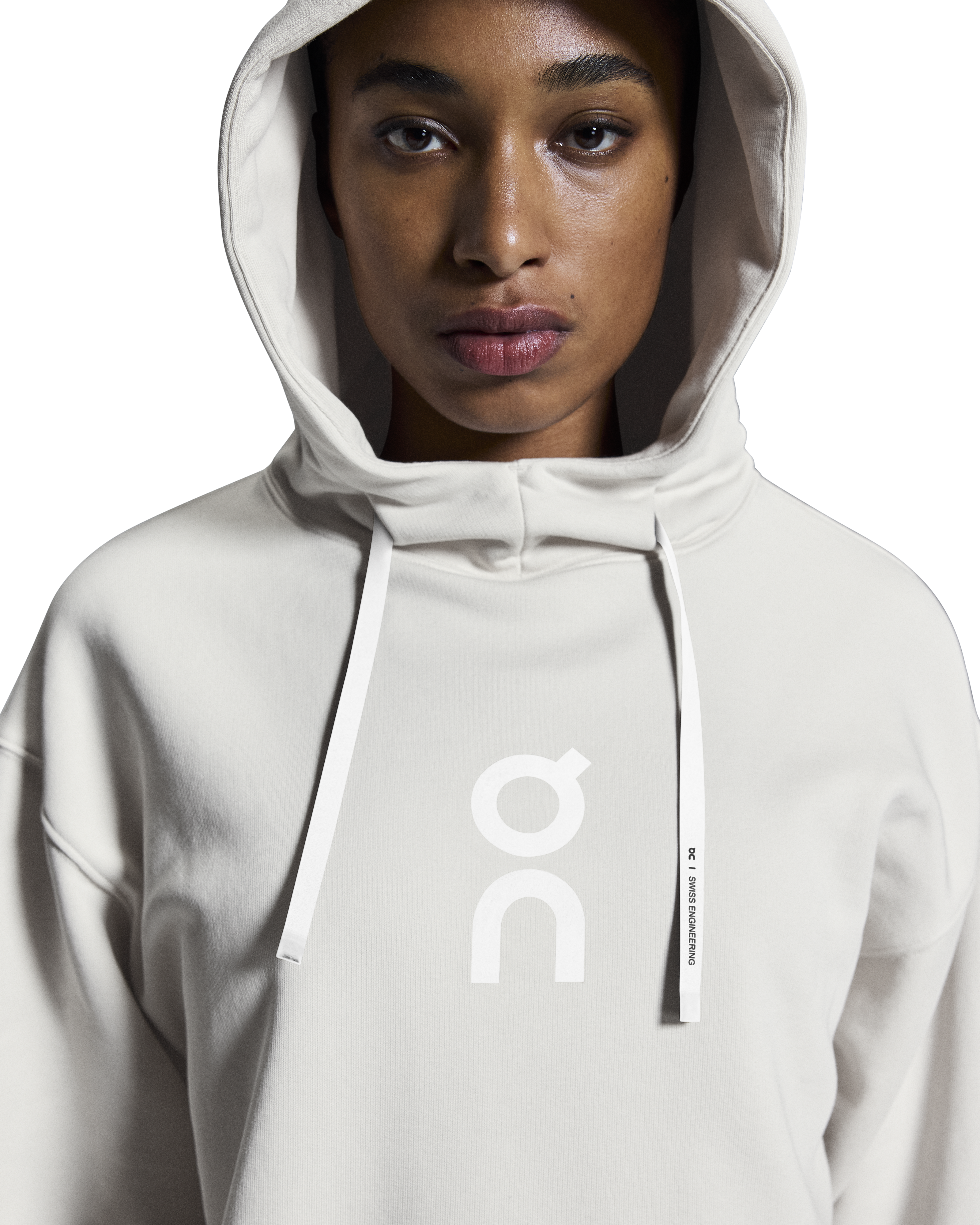On Women's Club Hoodie Silver - Achilles Heel