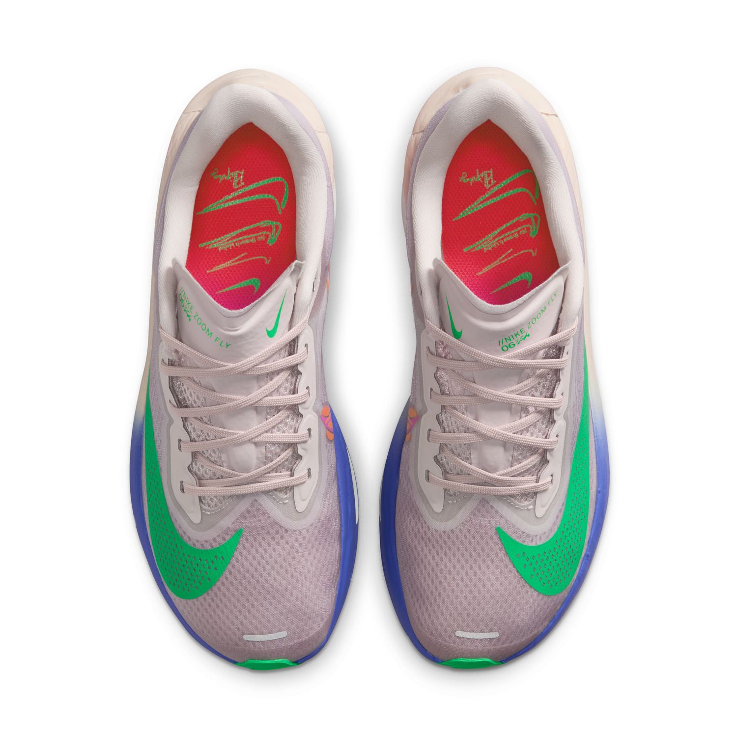 Women's Zoom Fly 6 Eliud Kipchoge Running Shoes Silt Red / Persian Violet / Fire Pink / Green Shock - Achilles Heel