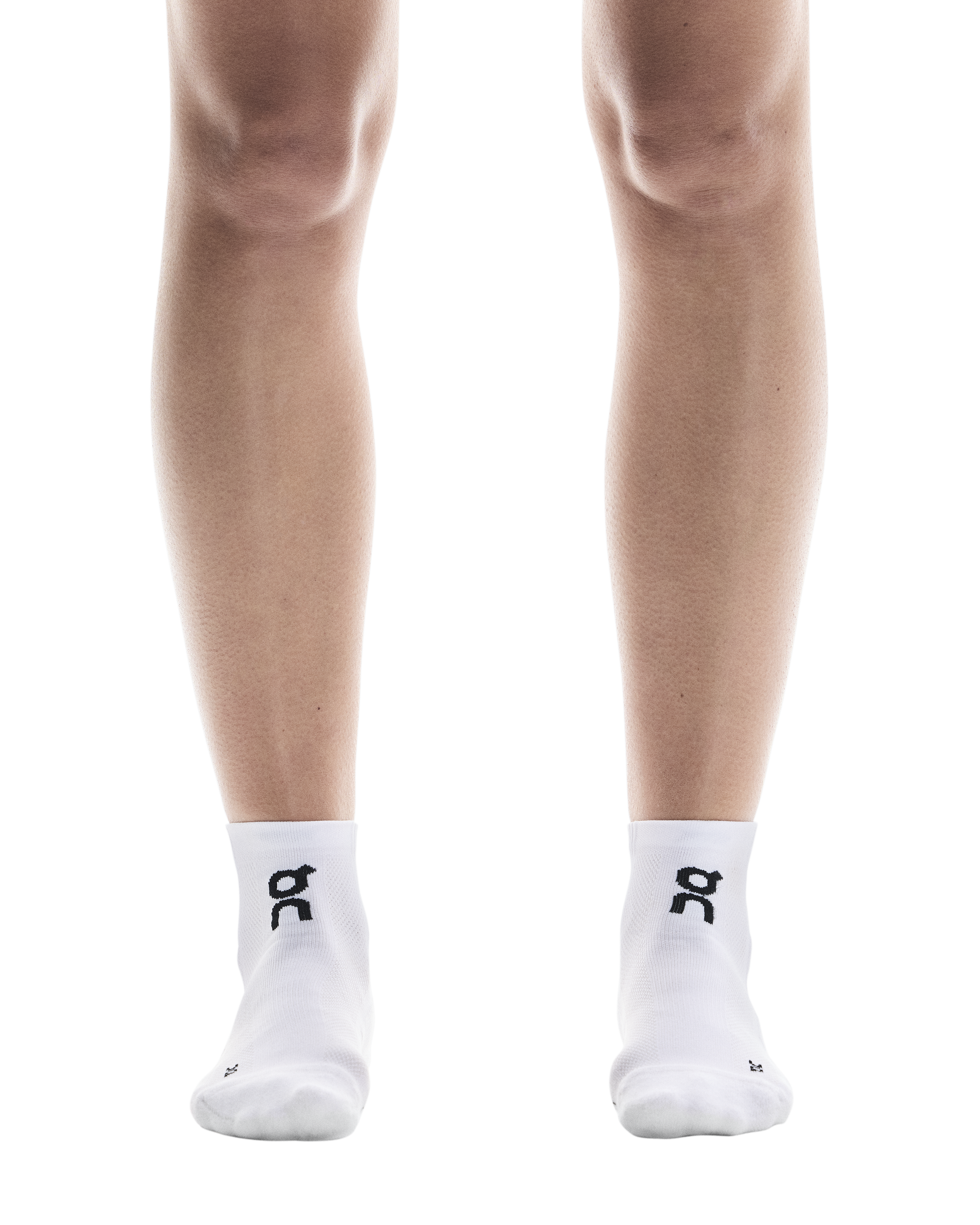 On Core Run Mid Socks 2 Pack White - Achilles Heel