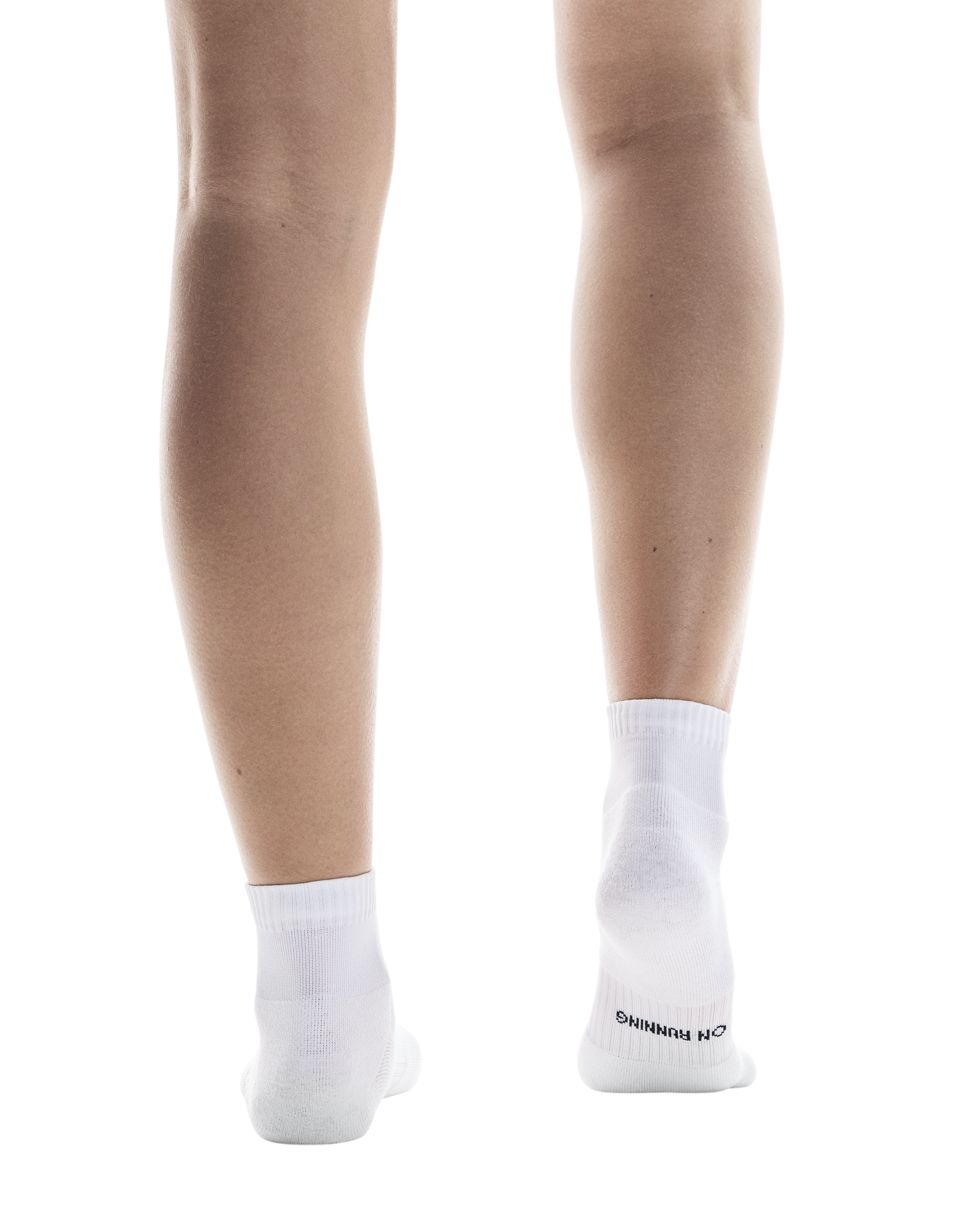 On Core Run Mid Socks 2 Pack White - Achilles Heel