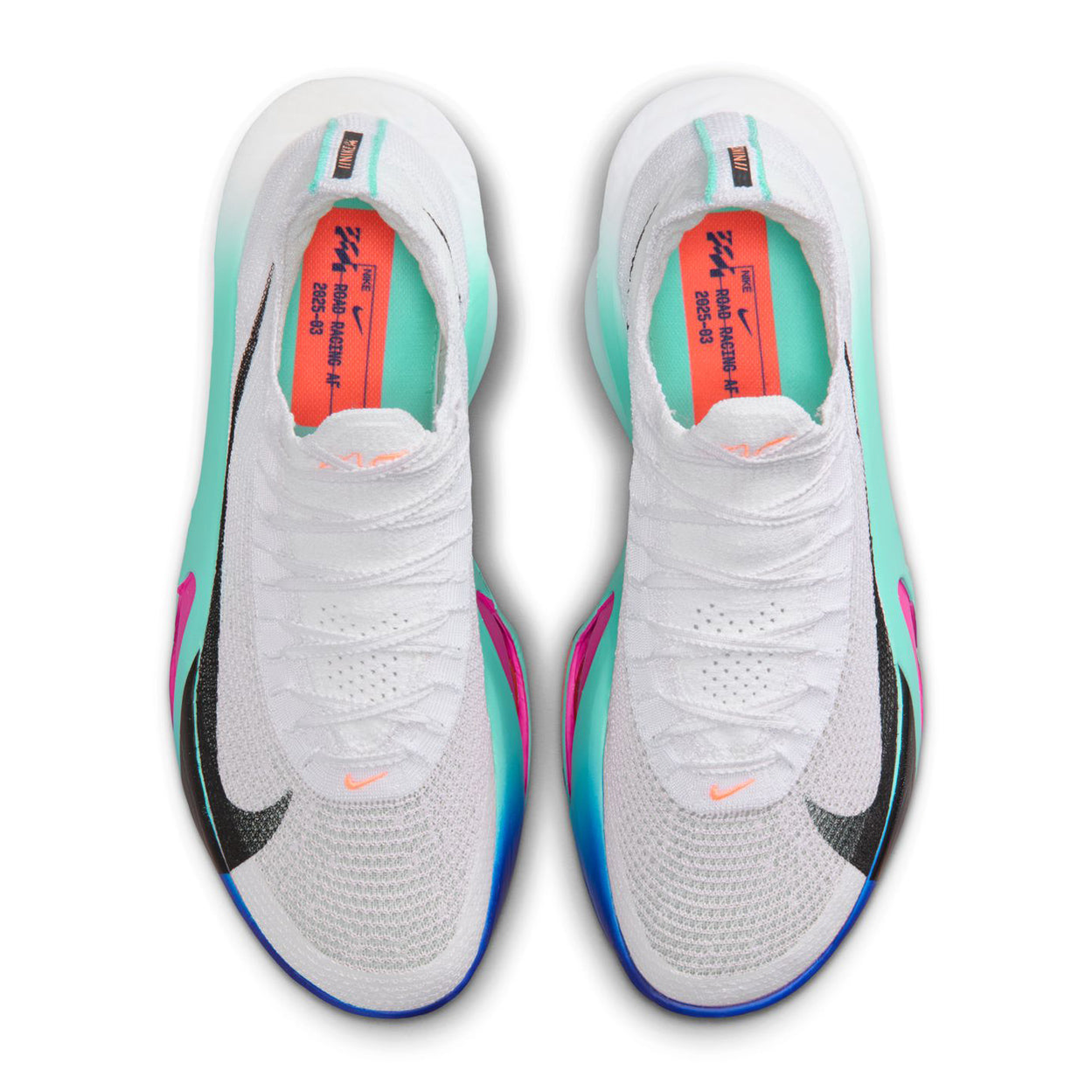 Men's Alphafly 3 Running Shoes White / Hyper Turquoise / Concord - Achilles Heel