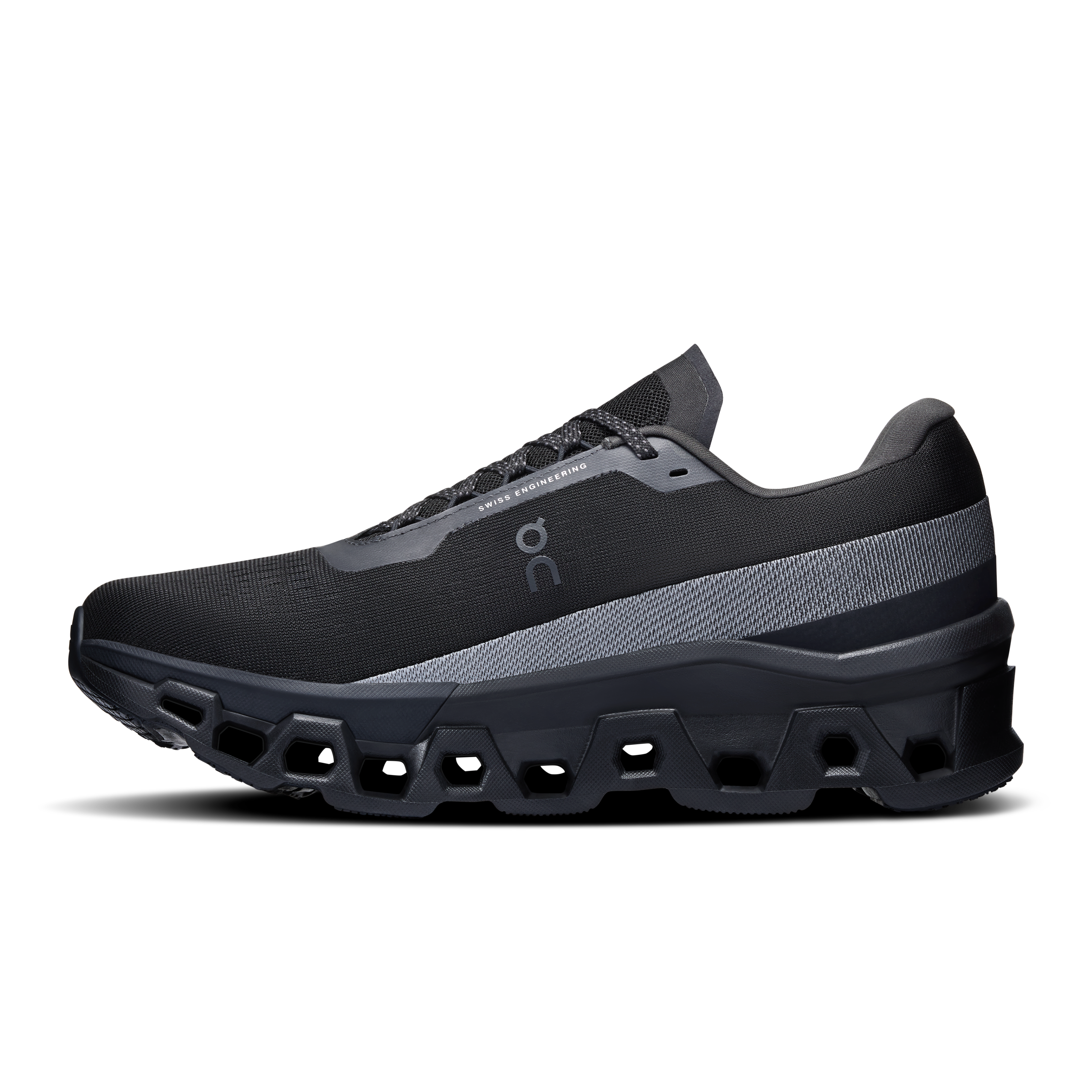 On Men's Cloudmonster 2 Running Shoes Black / Black - Achilles Heel