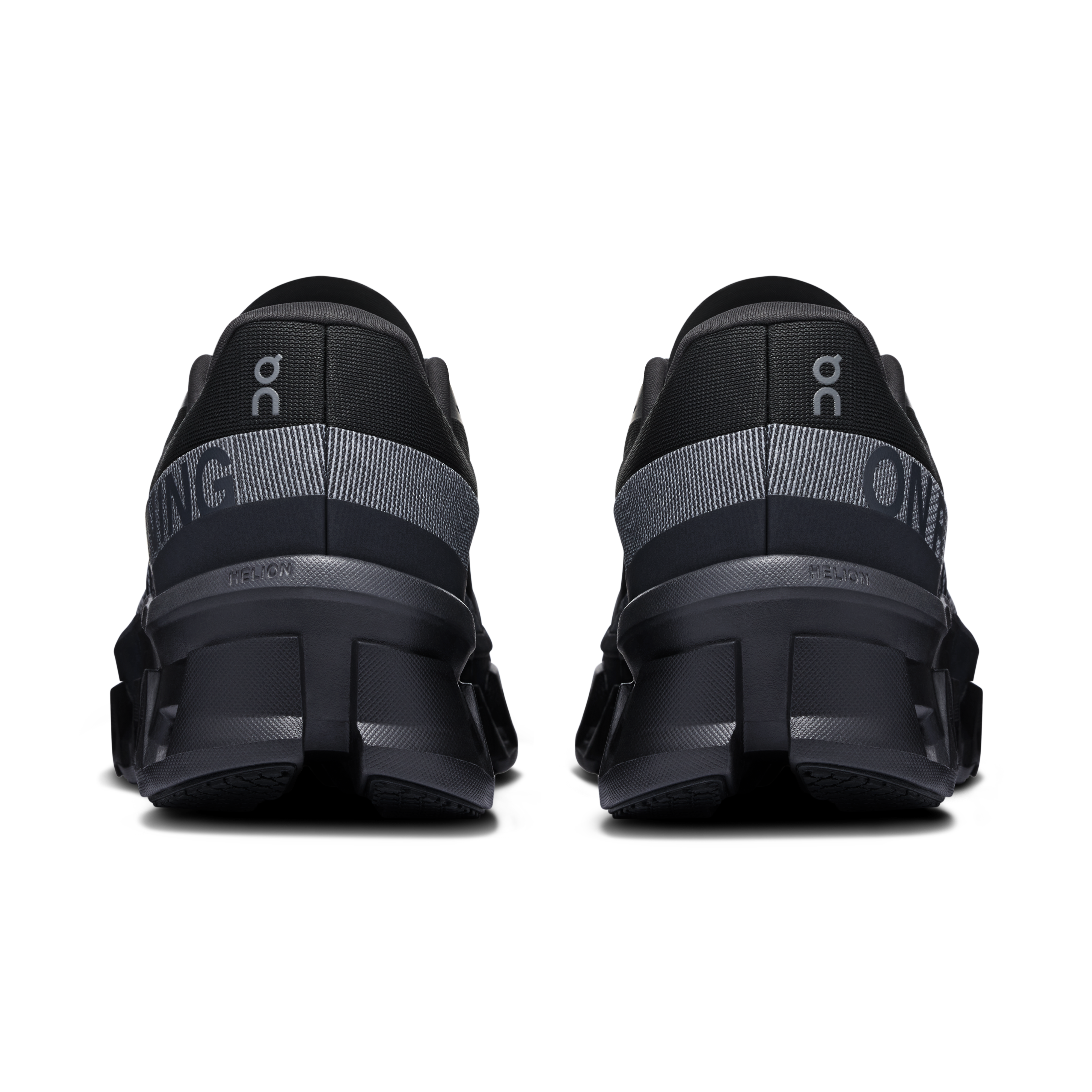 On Men's Cloudmonster 2 Running Shoes Black / Black - Achilles Heel