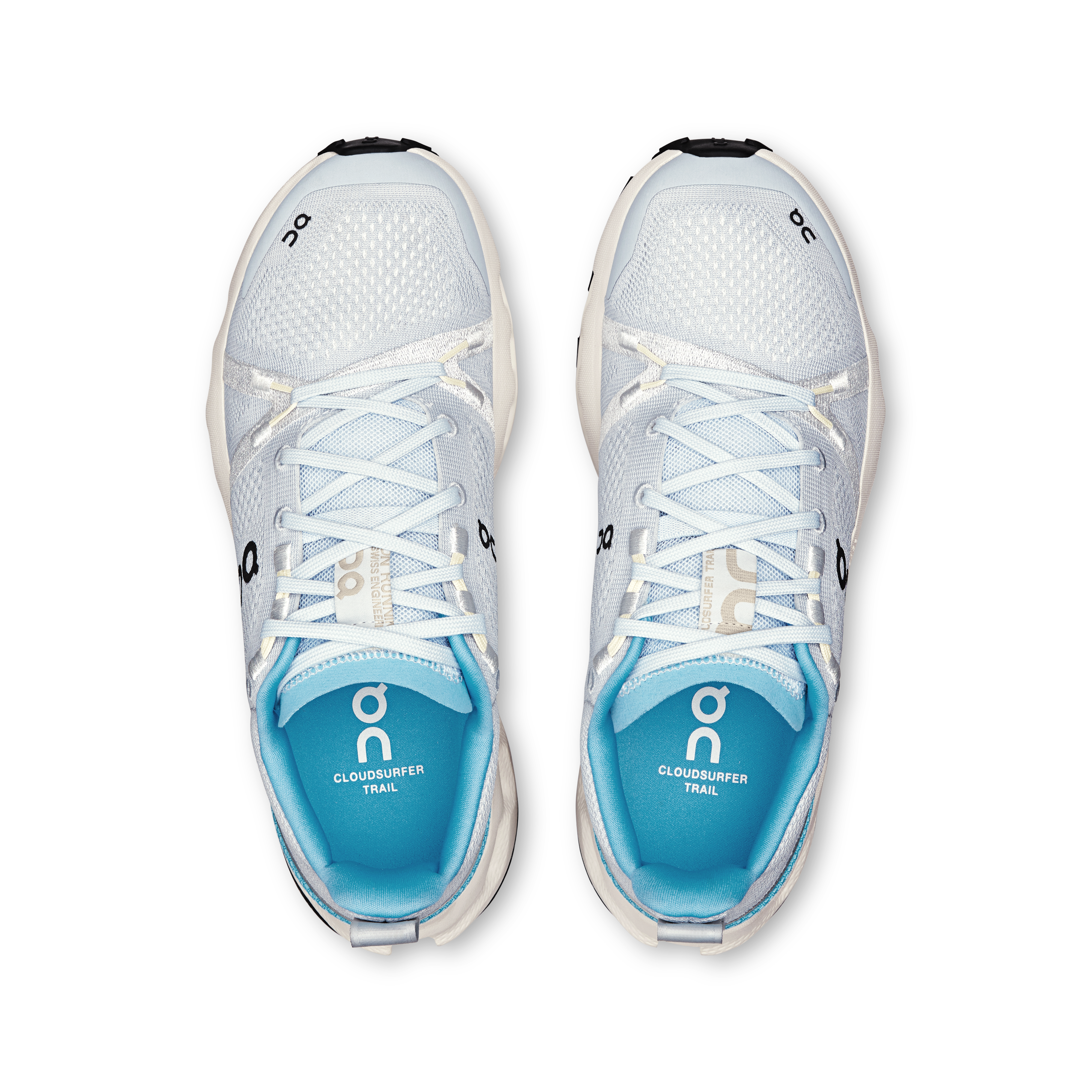 On Women's Cloudsurfer Trail Running Shoes Arctic / Ivory - Achilles Heel