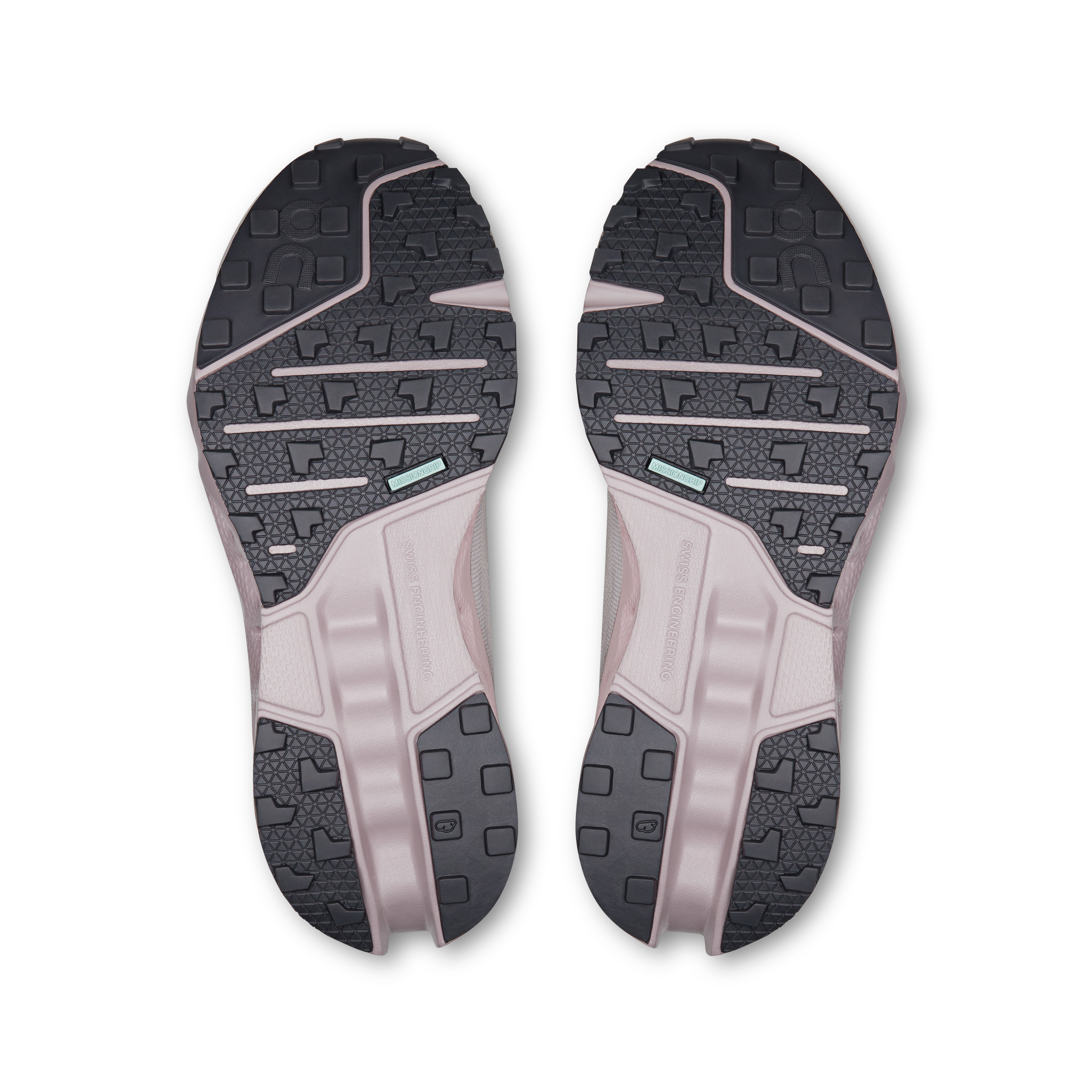On Women's Cloudsurfer Trail Running Shoes Silver / Mauve - Achilles Heel