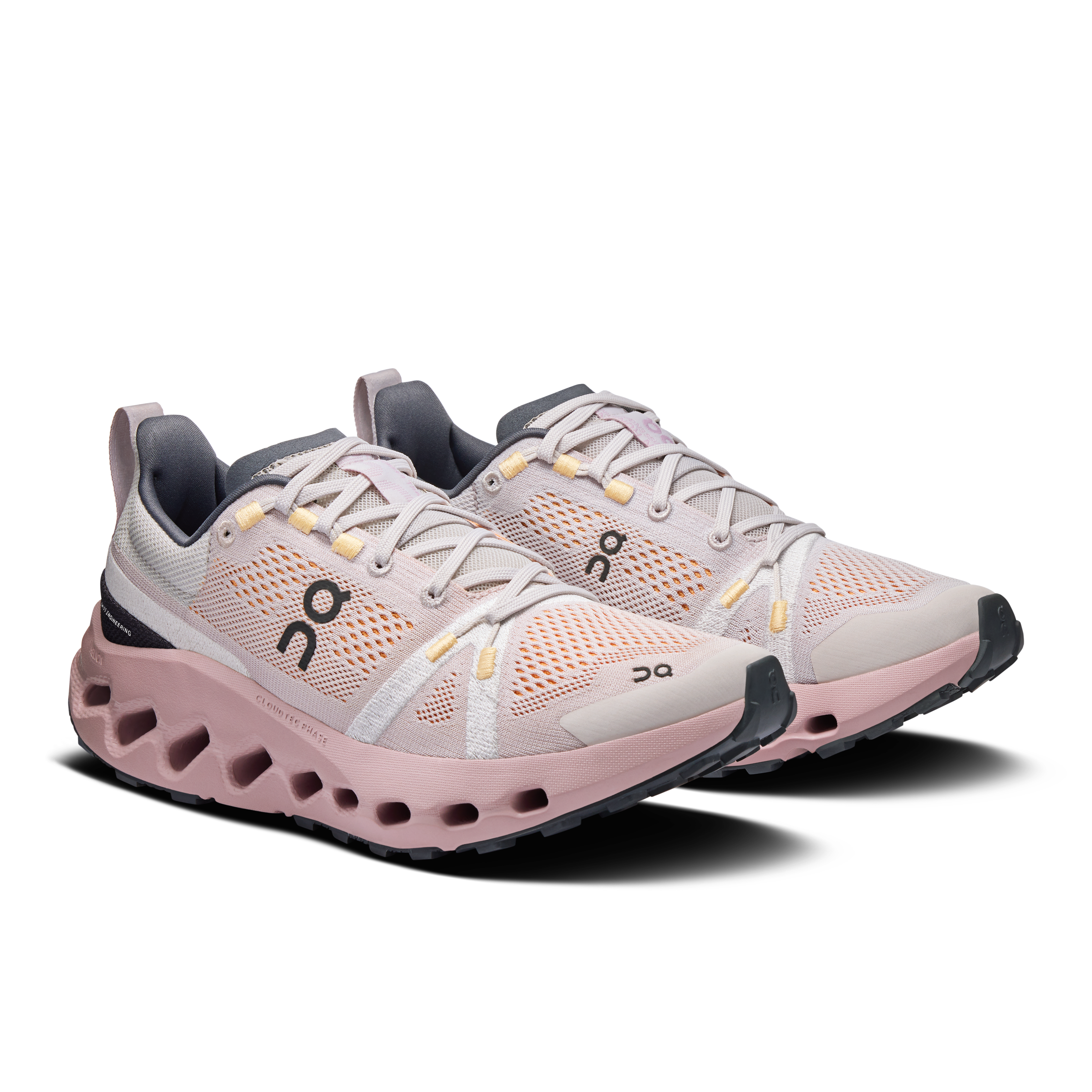 On Women's Cloudsurfer Trail Running Shoes Silver / Mauve - Achilles Heel