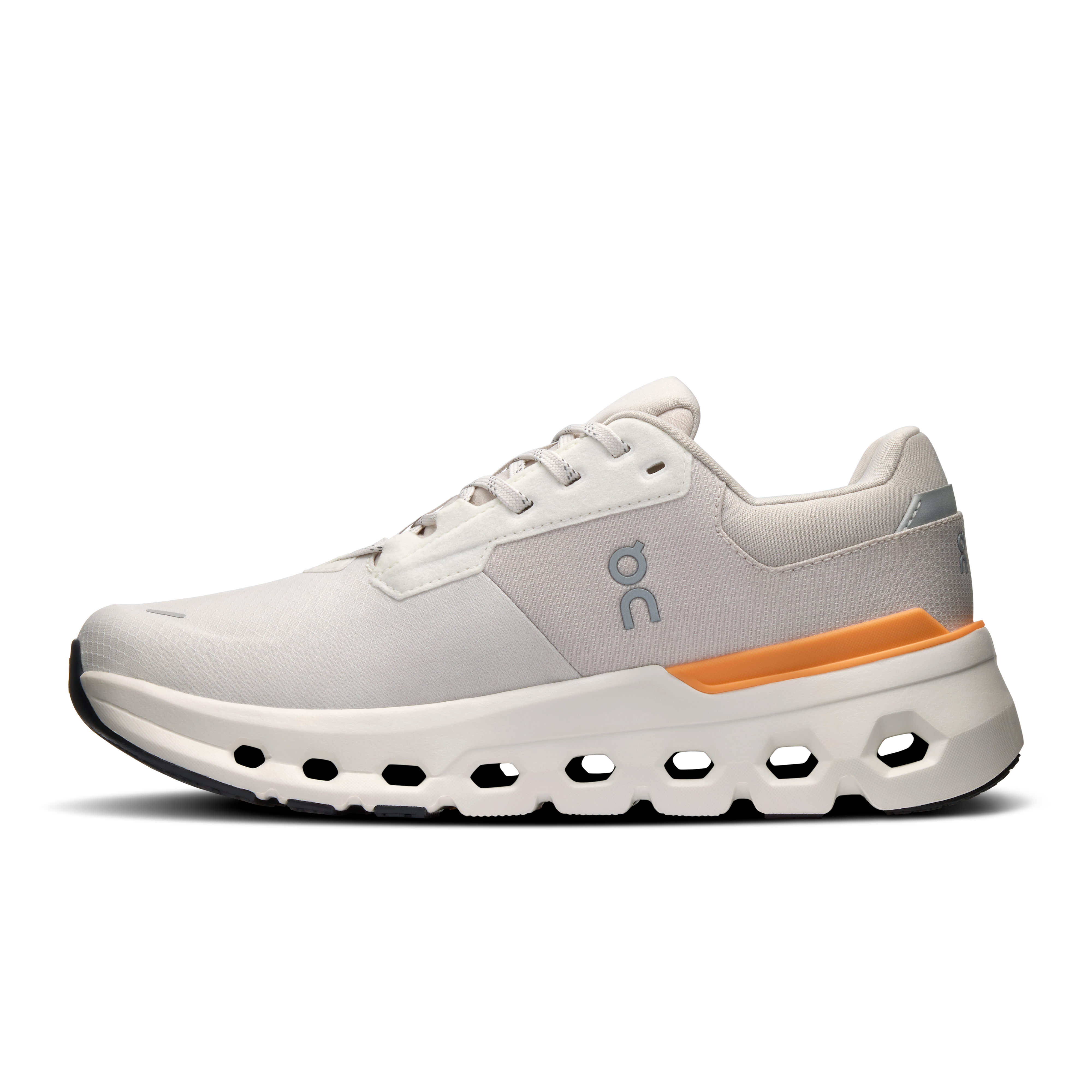 On Women's Cloudrunner 2 Waterproof Running Shoes Wolf / Tangerine - Achilles Heel