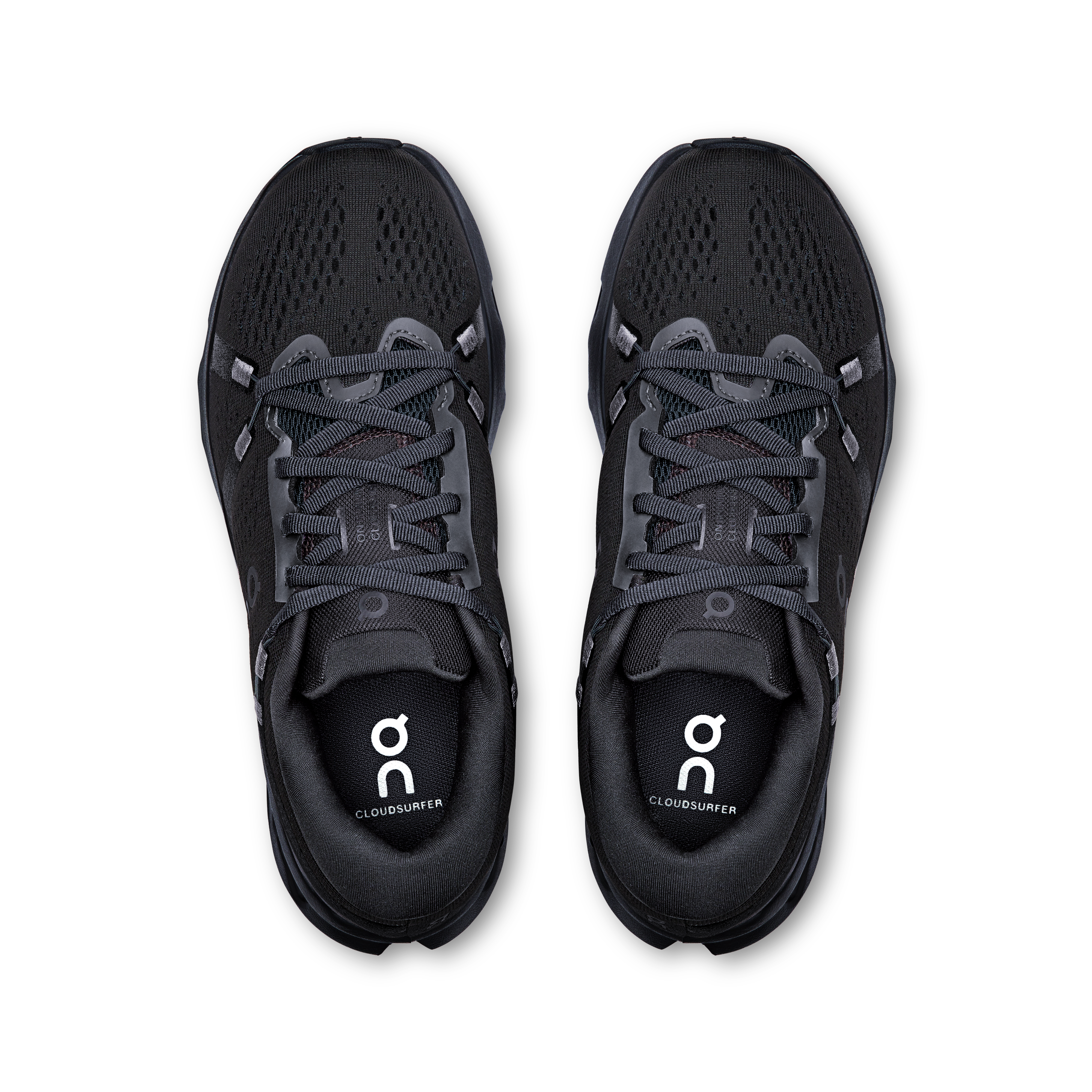 On Women's Cloudsurfer 2 Running Shoes Black / Black - Achilles Heel