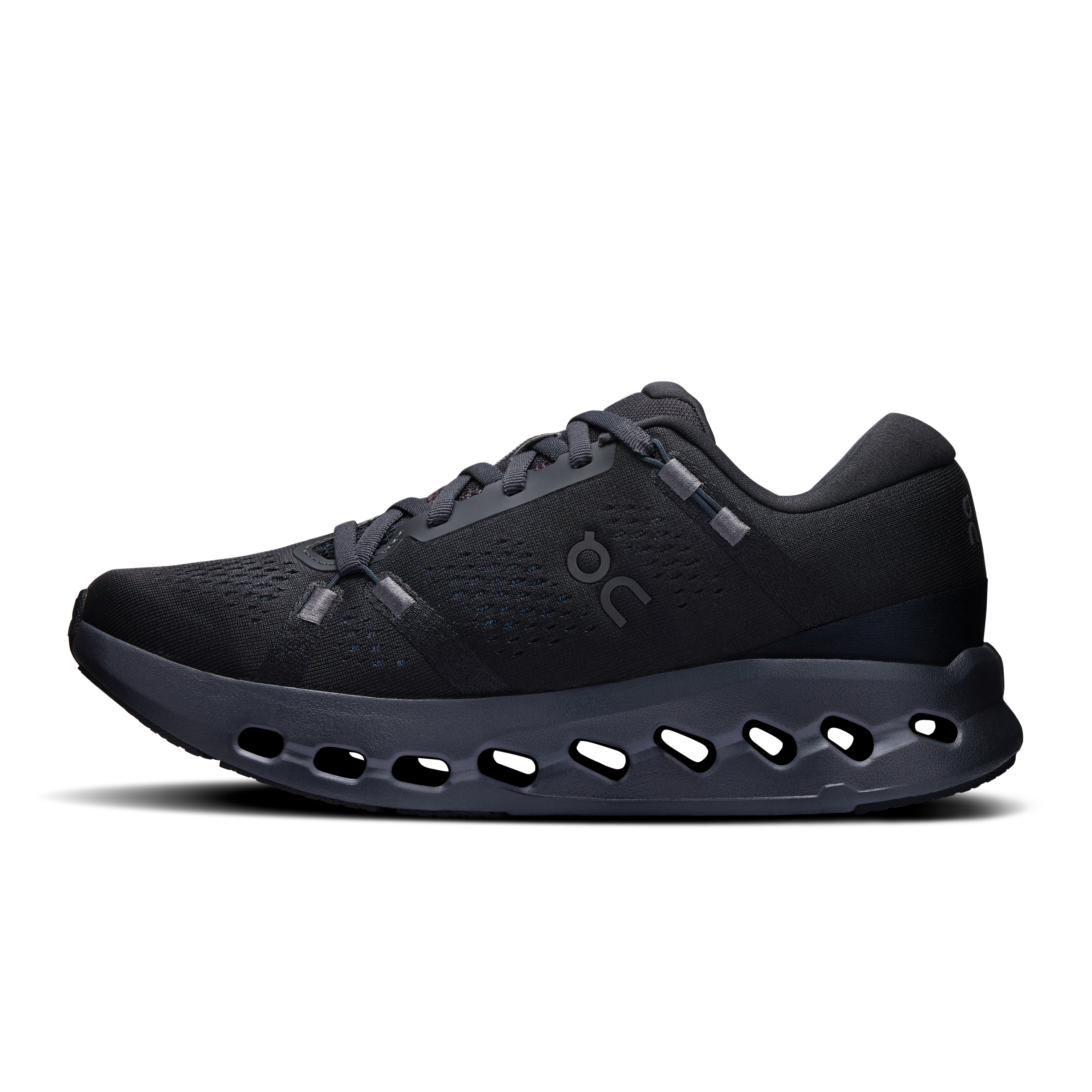On Women's Cloudsurfer 2 Running Shoes Black / Black - Achilles Heel