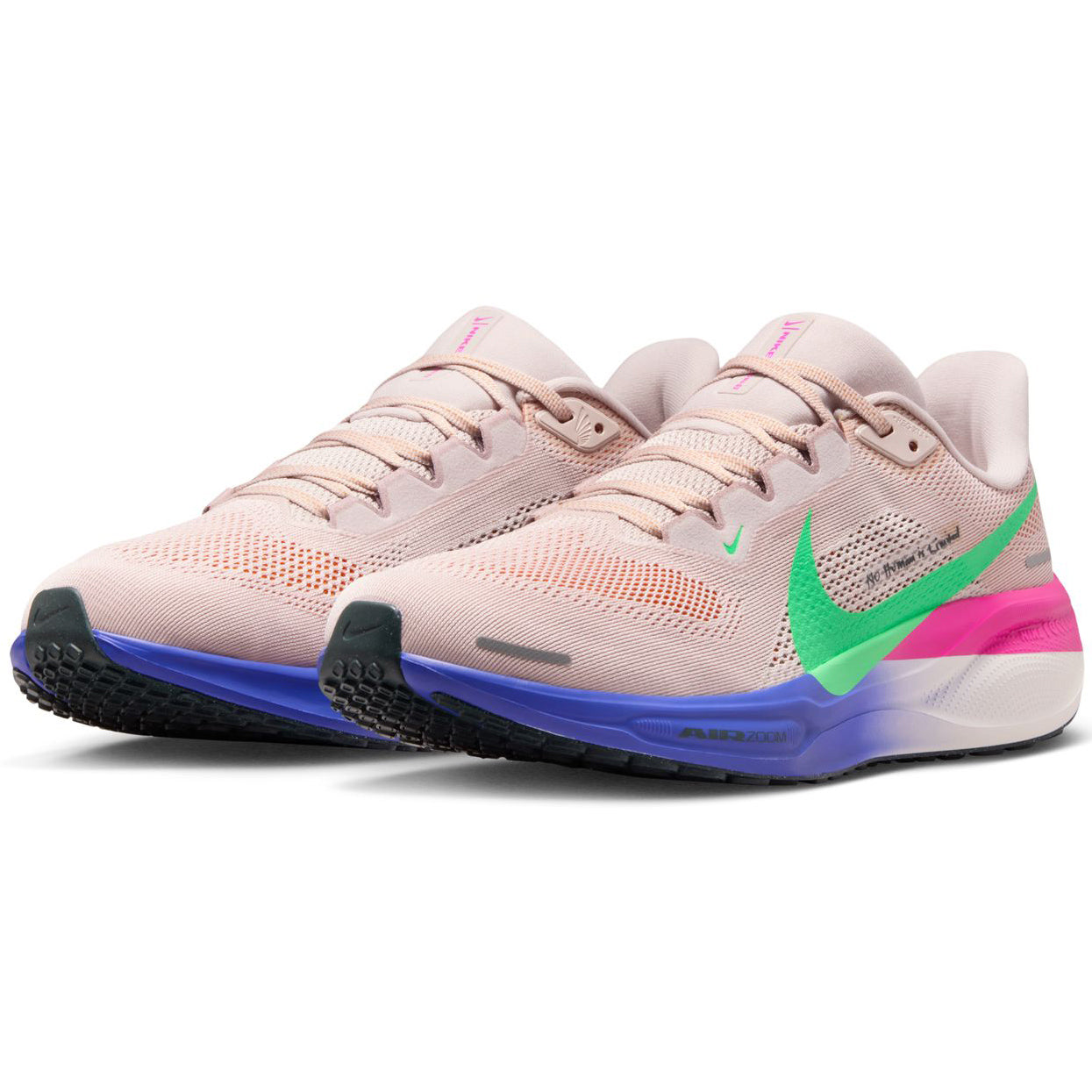 Men's Pegasus 41 Eliud Kipchoge Running Shoes Silt Red / Persian Violet / Fire Pink / Green Shock