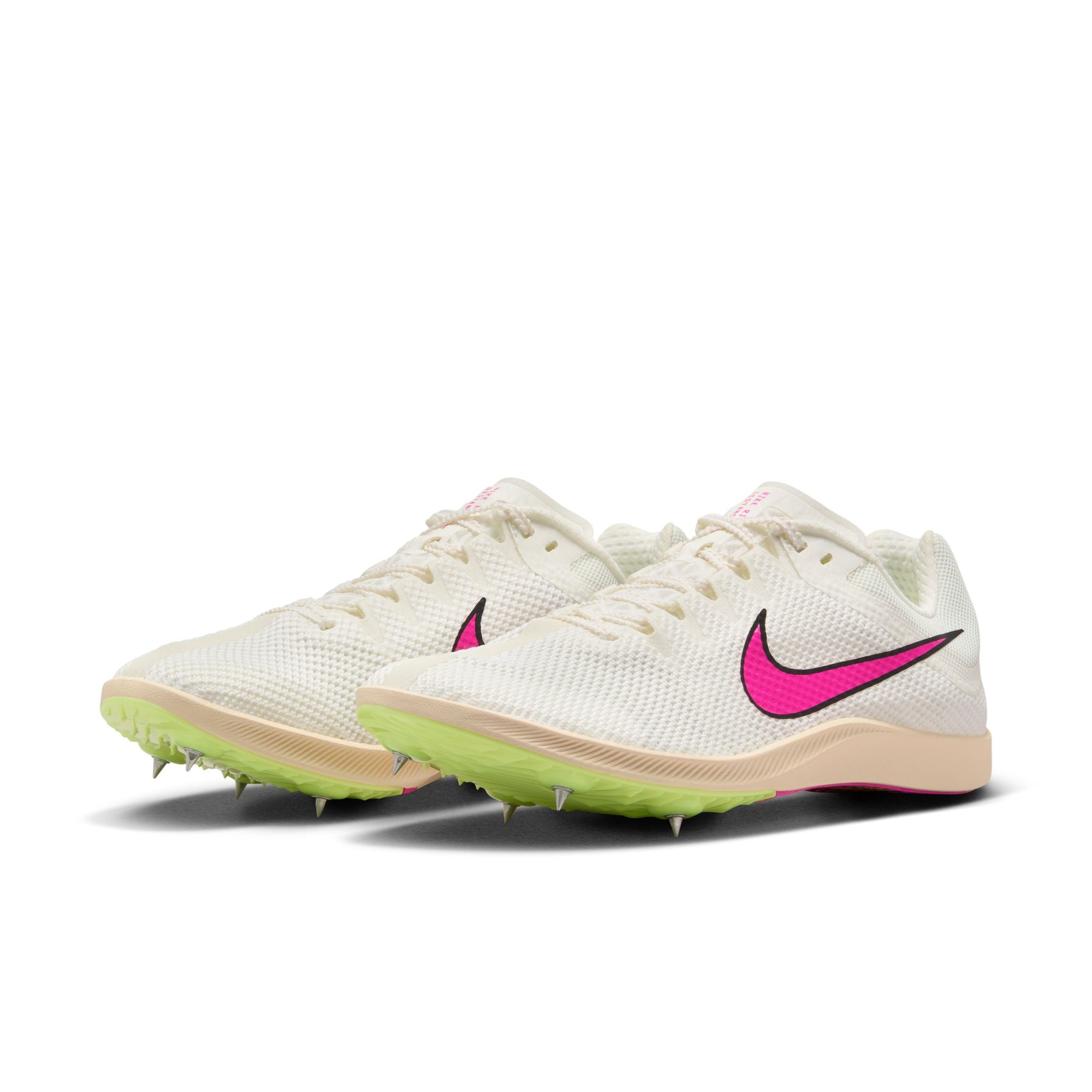 Nike Zoom Rival Distance Running Spikes Sail / Light Lemon Twist / Guava Ice / Fierce Pink - Achilles Heel