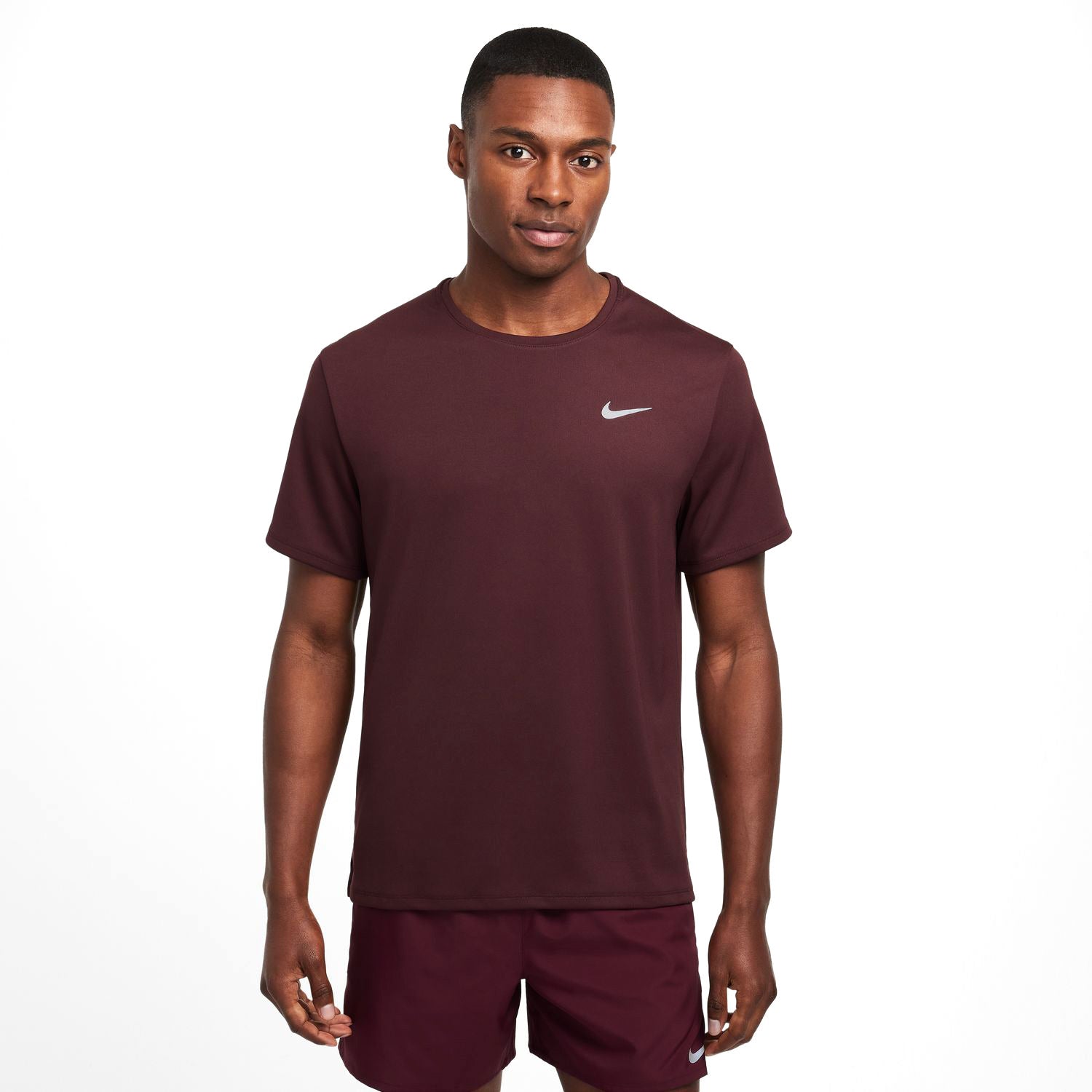 Men's Dri-FIT Miler Tee Burgundy Crush / Reflective Silver