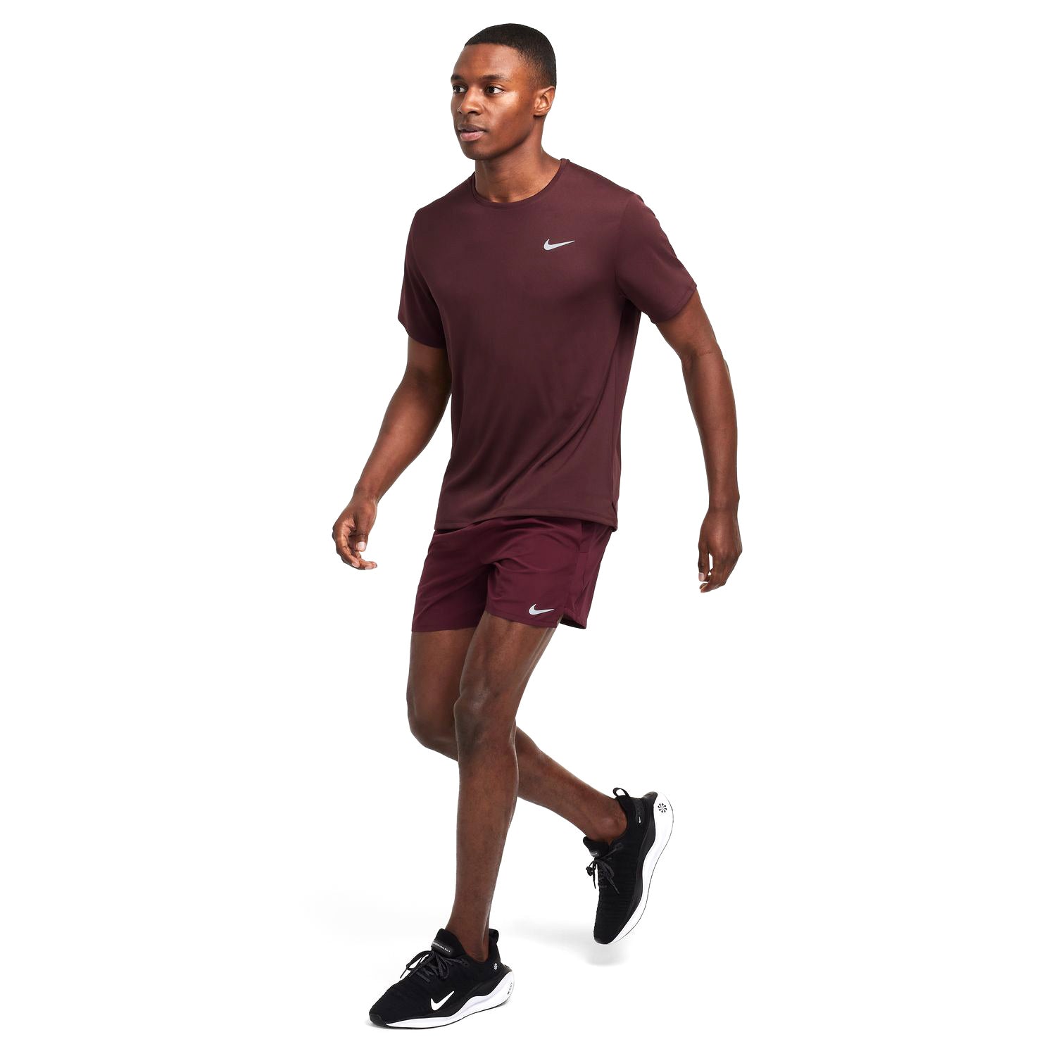 Men's Dri-FIT Miler Tee Burgundy Crush / Reflective Silver