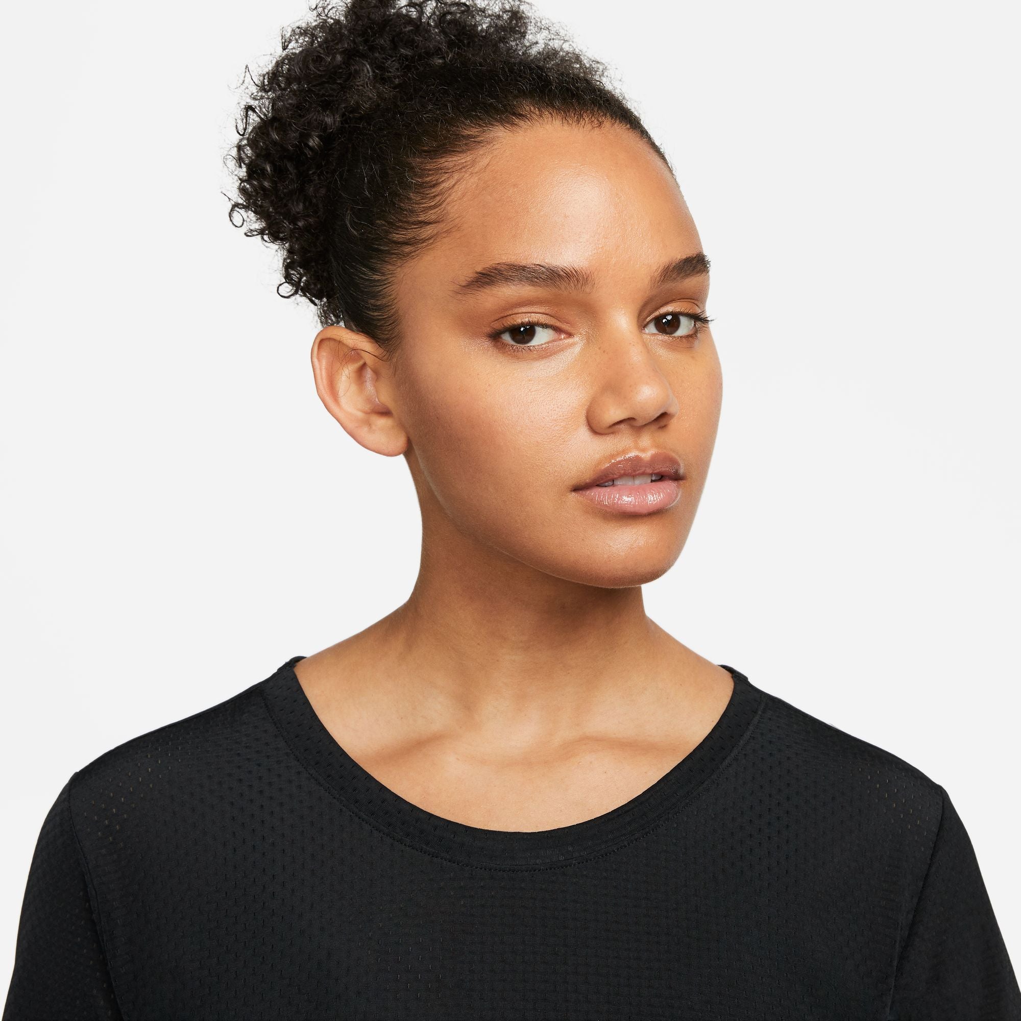 Nike Women's Dri-FIT One Breathe Tee Black / White - Achilles Heel