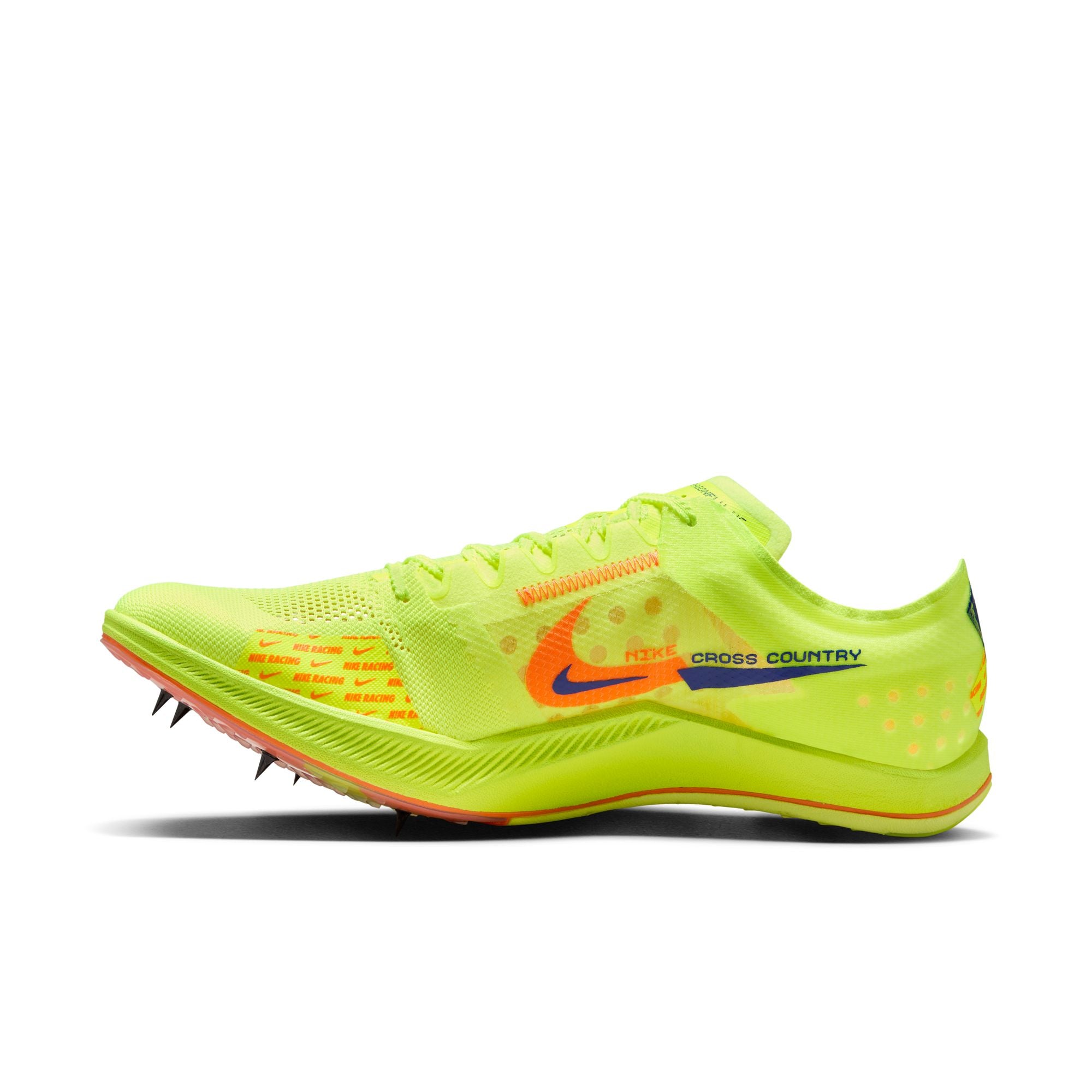 Nike ZoomX Dragonfly XC Running Spikes Volt / Total Orange / Concord - Achilles Heel