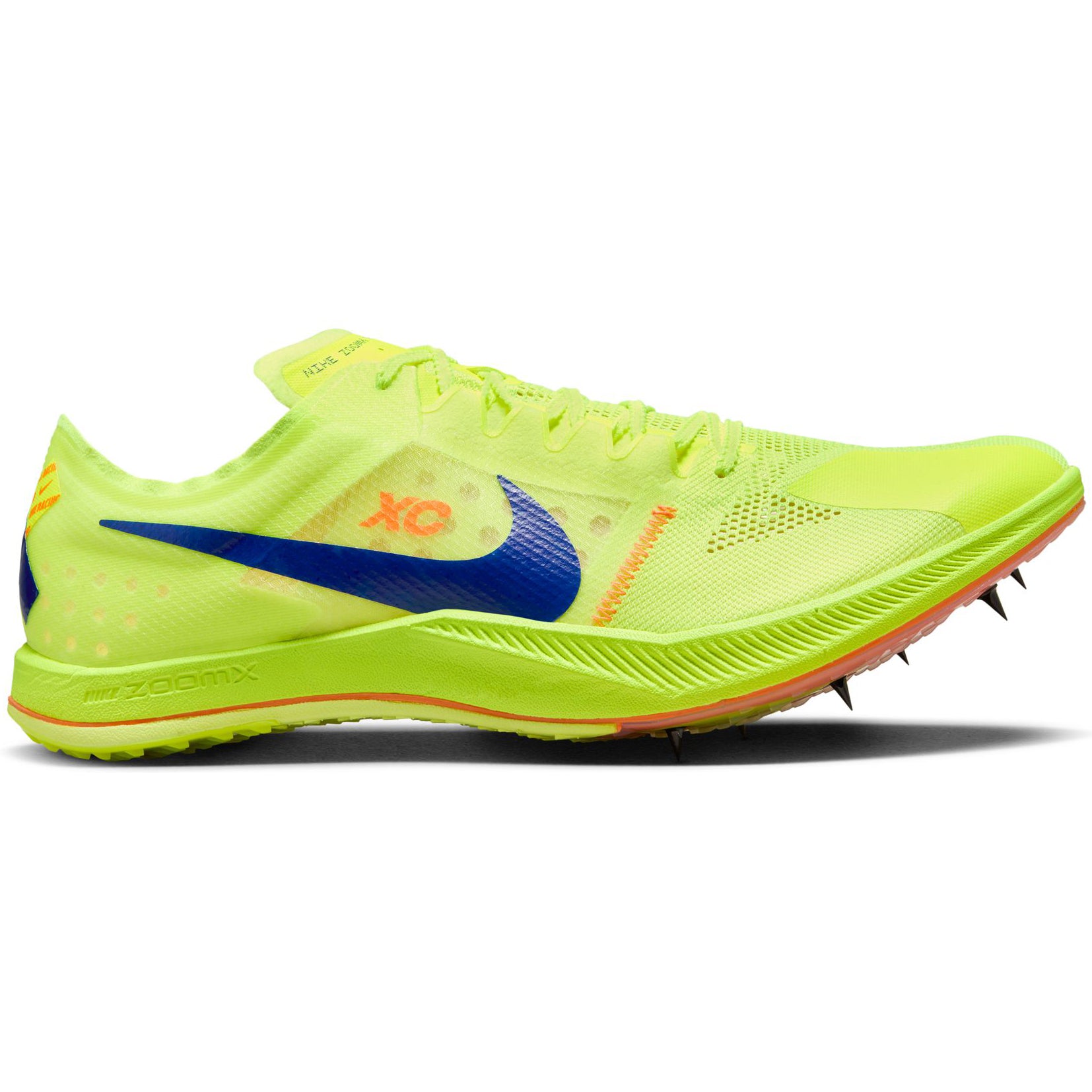 Nike ZoomX Dragonfly XC Running Spikes Volt / Total Orange / Concord - Achilles Heel