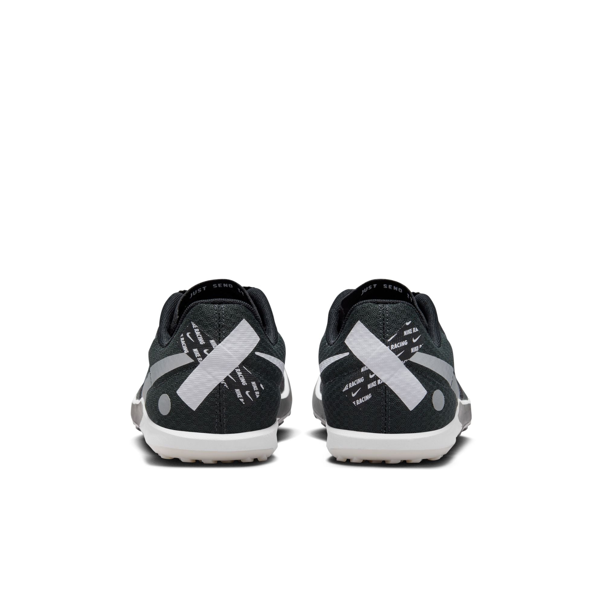 Nike Zoom Rival XC 6 Running Spikes Black / Dark Smoke Grey / White / Metallic Silver - Achilles Heel