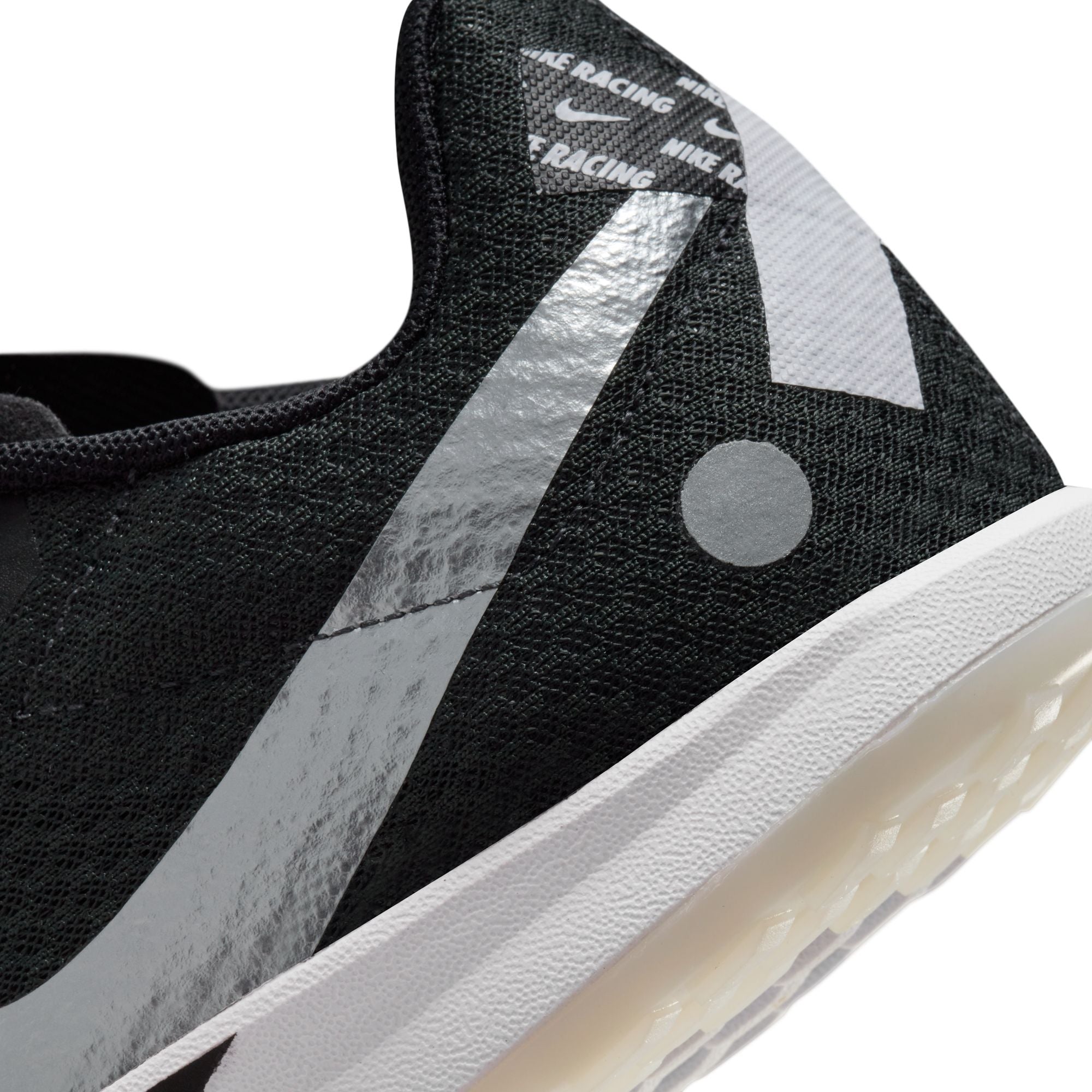 Nike Zoom Rival XC 6 Running Spikes Black / Dark Smoke Grey / White / Metallic Silver - Achilles Heel