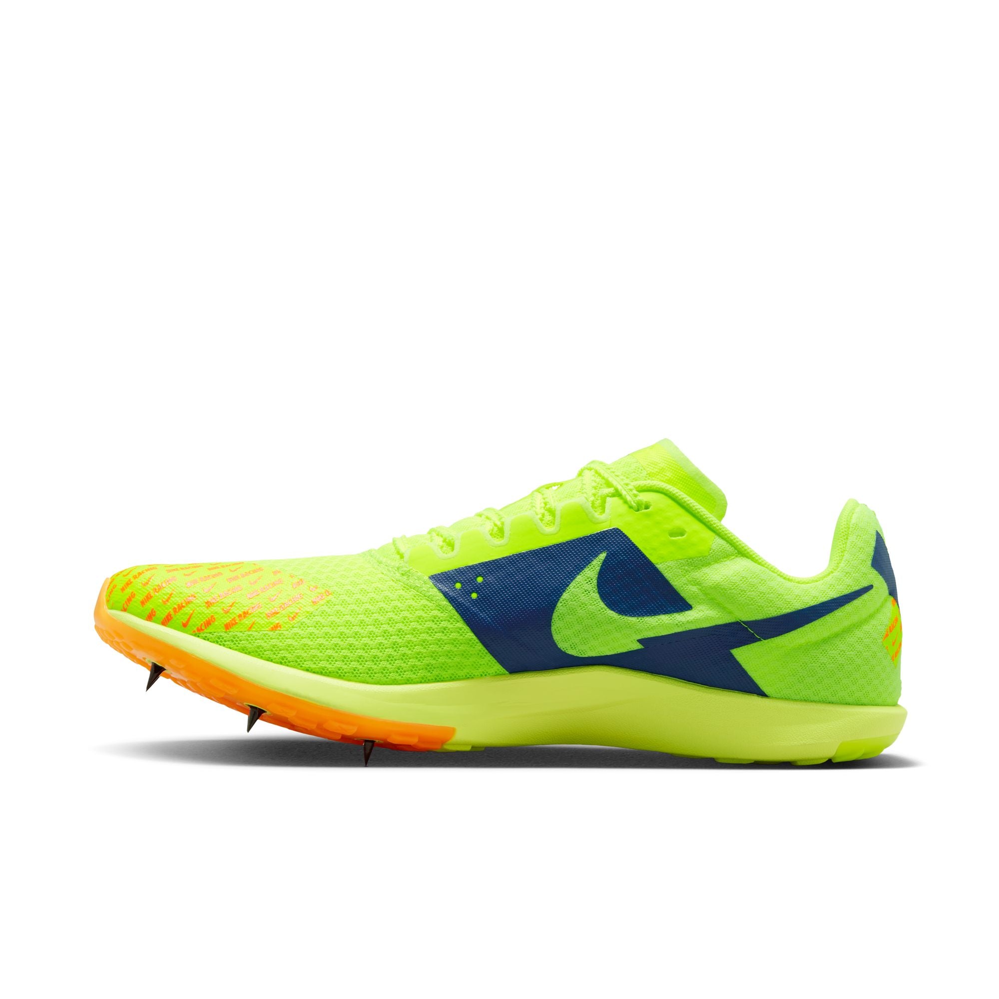 Nike Zoom Rival XC 6 Running Spikes Volt / Concord / Total Orange - Achilles Heel