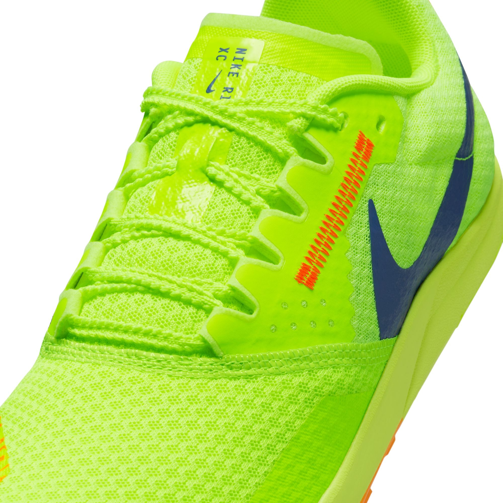 Nike Zoom Rival XC 6 Running Spikes Volt / Concord / Total Orange - Achilles Heel