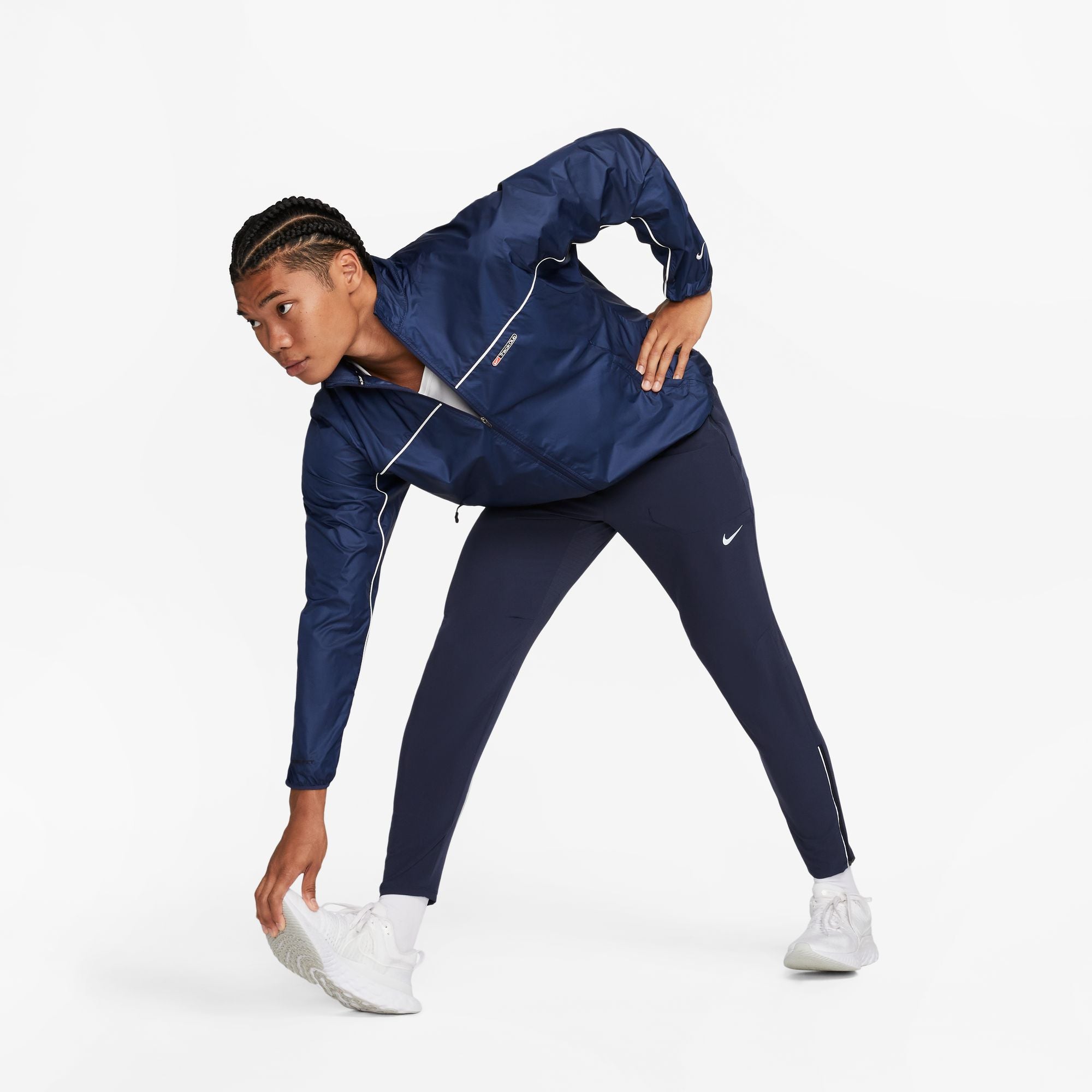 Nike Men's Storm-FIT Track Club Jacket Midnight Navy / Summit White - Achilles Heel