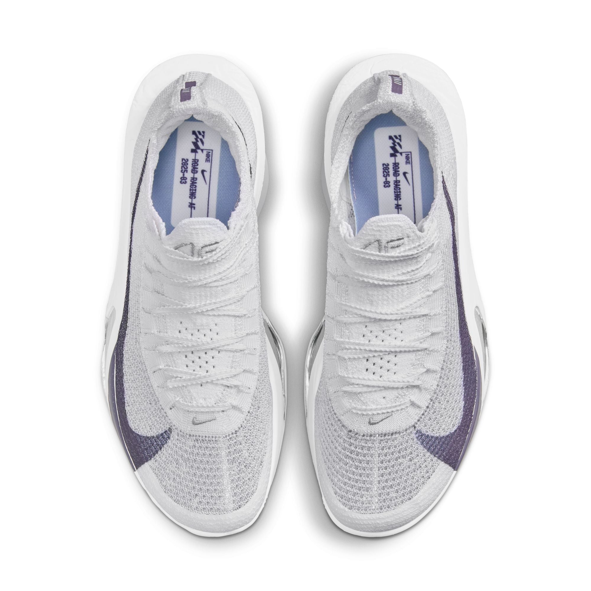 Women's Alphafly 3 Running Shoes White / Pure Platinum / Obsidian Mist / Gridiron - Achilles Heel