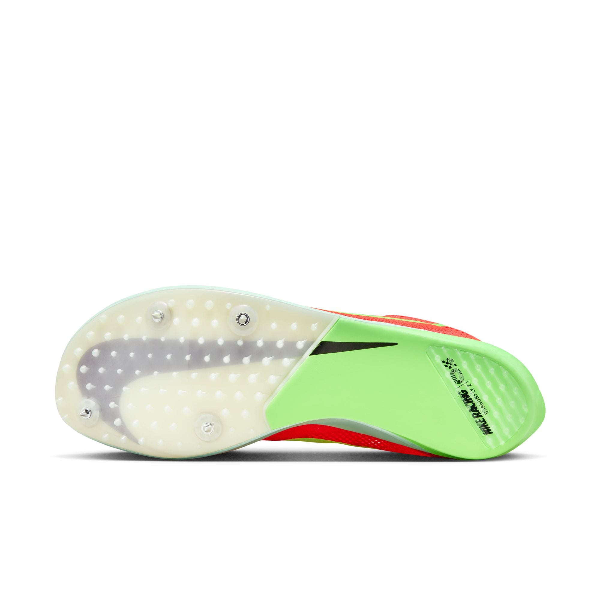 Nike ZoomX Dragonfly 2 Running Spikes Bright Crimson / Cave Purple / Hyper Crimson - Achilles Heel
