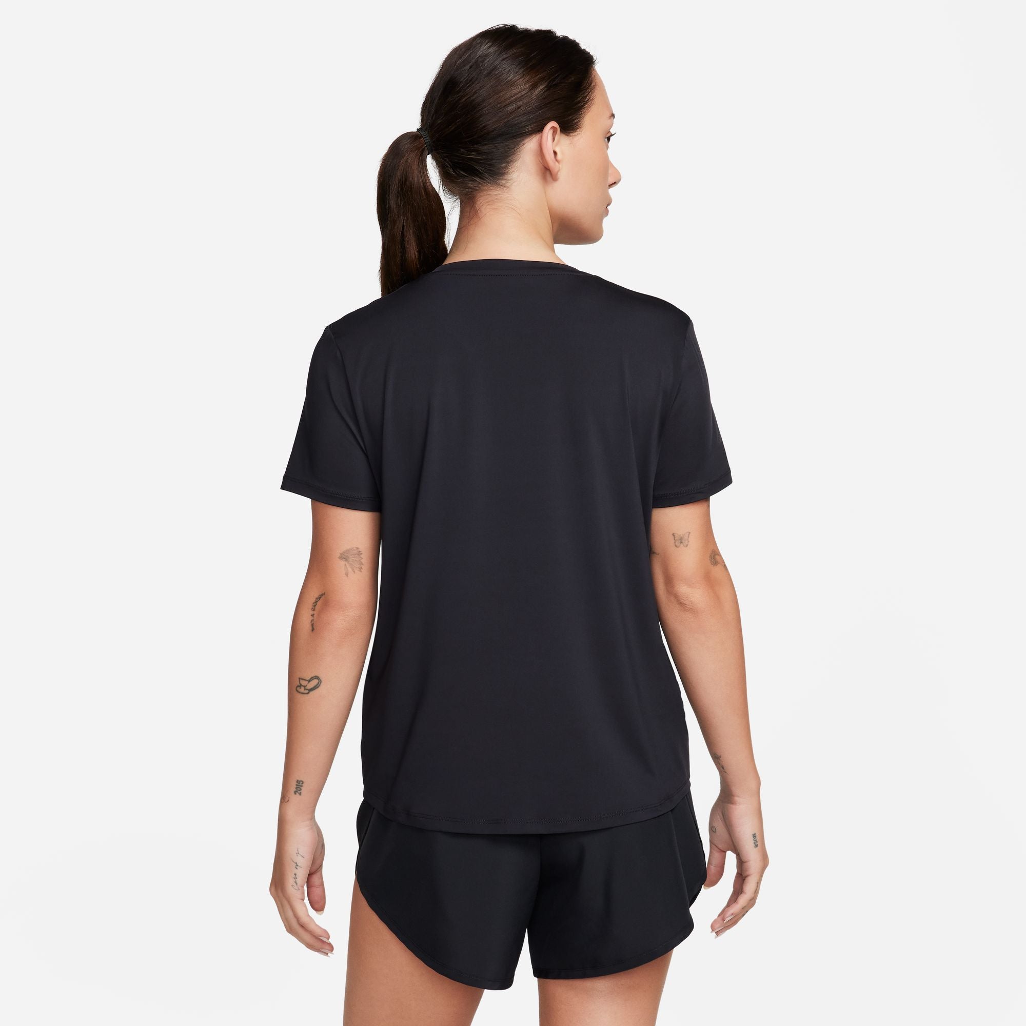 Nike Women's One Dri-FIT Classic Tee Black / Black - Achilles Heel