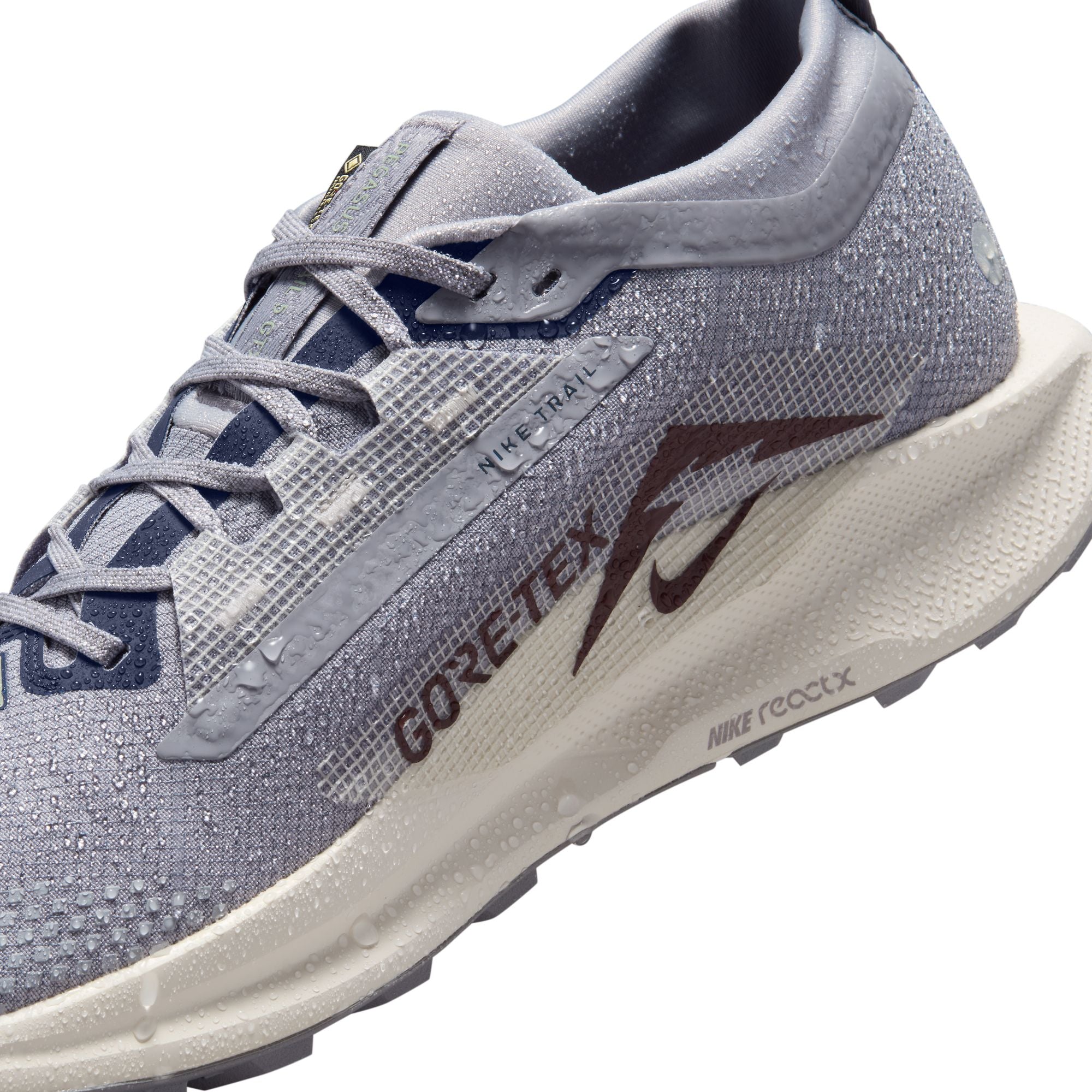 Nike Men's Pegasus Trail 5 GORE-TEX Trail Running Shoes Cement Grey / Midnight Navy - Achilles Heel