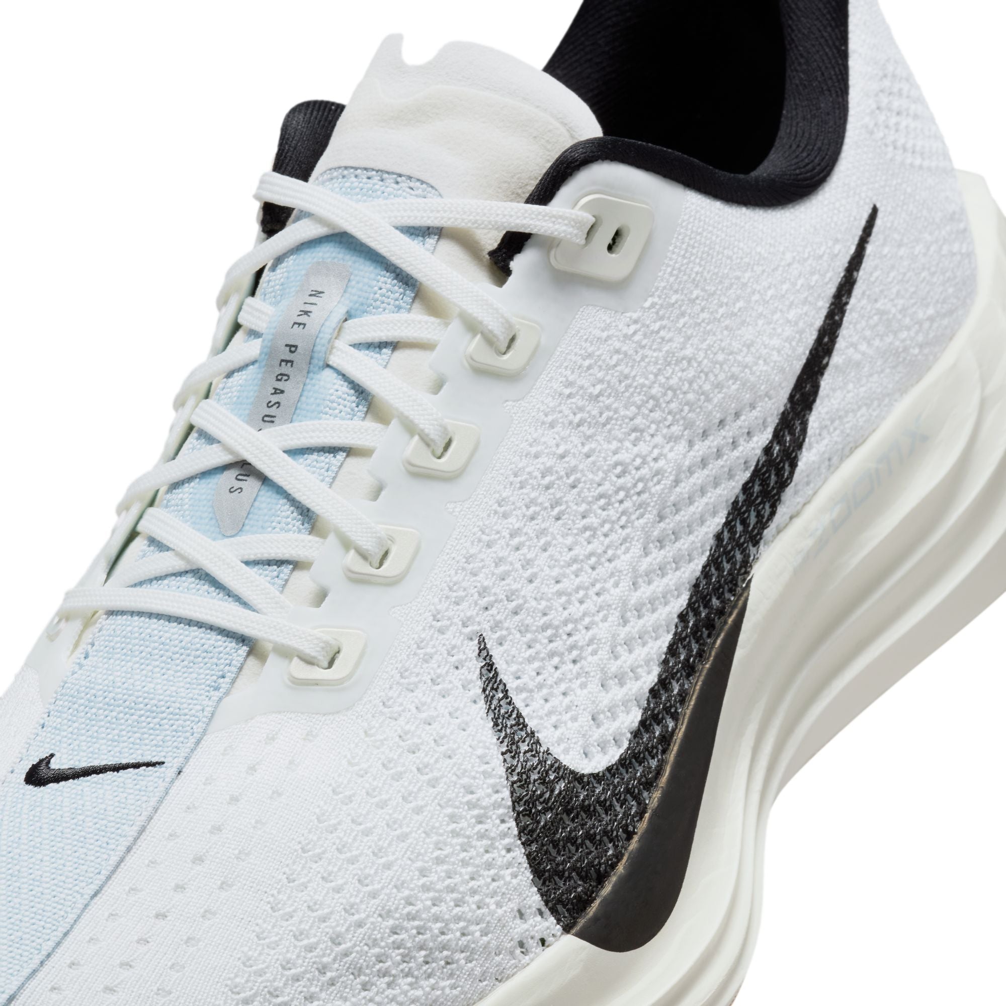 Men's Pegasus Plus Running Shoes White / Sail / Blue Tint / Black - Achilles Heel