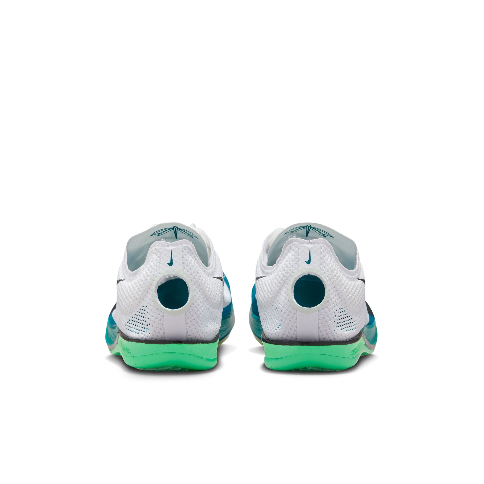 Nike ZoomX Dragonfly 2 Elite Running Spikes White / Black / Bright Spruce / Vapor Green - Achilles Heel