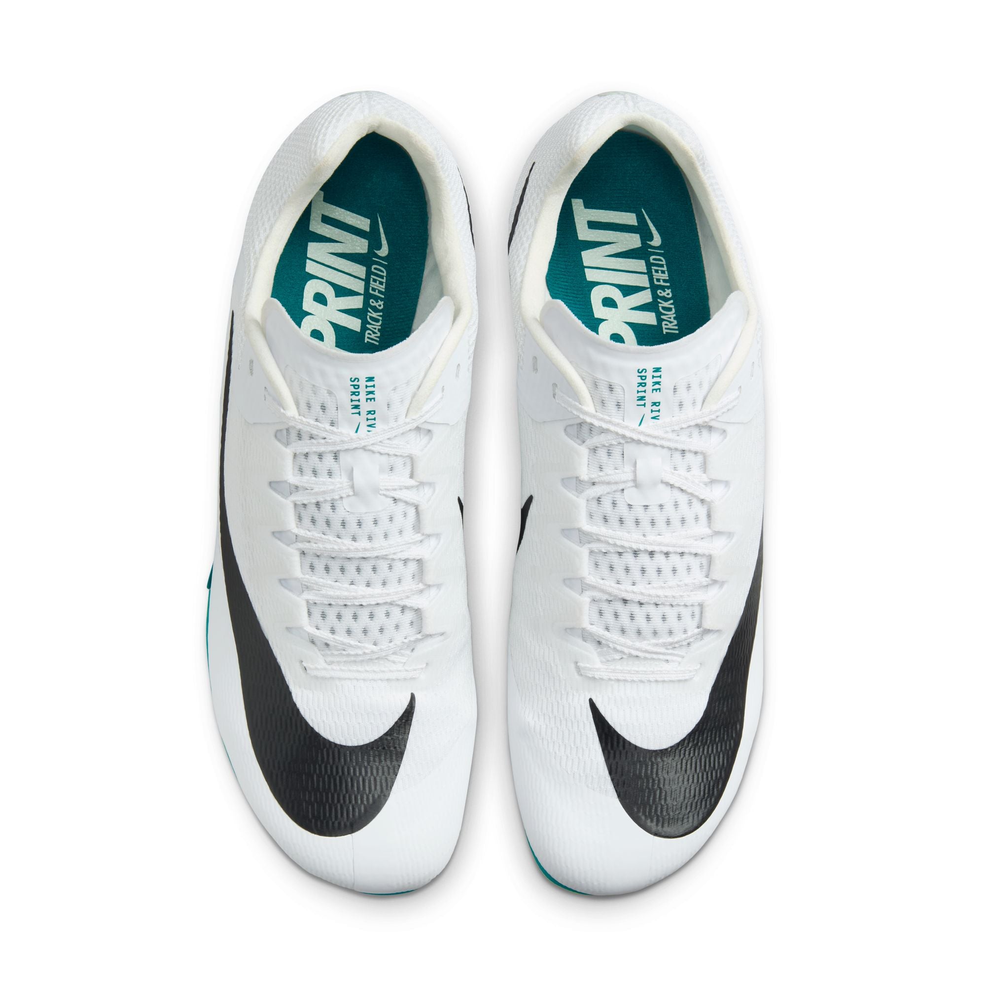 Nike Zoom Rival Sprint Running Spikes White / Bright Spruce / Vapor Green / Black - Achilles Heel