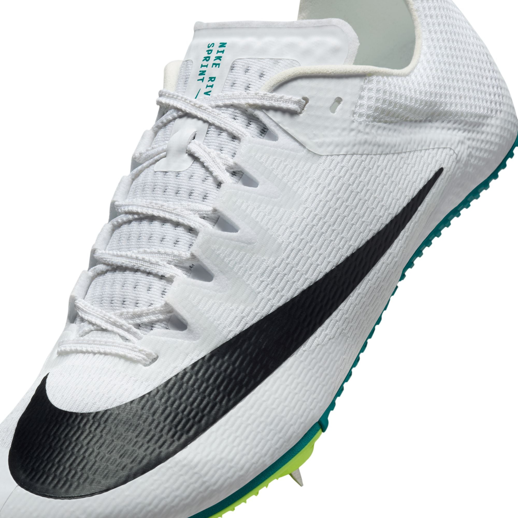 Nike Zoom Rival Sprint Running Spikes White / Bright Spruce / Vapor Green / Black - Achilles Heel