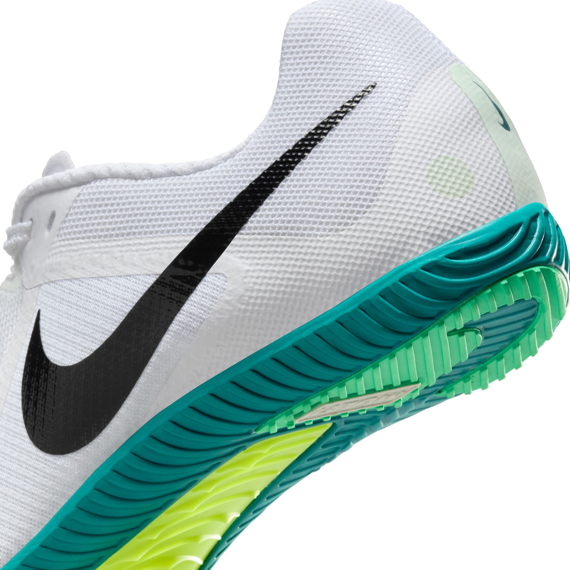 Nike Zoom Rival Multi-Event Running Spikes White / Bright Spruce / Vapor Green / Black - Achilles Heel