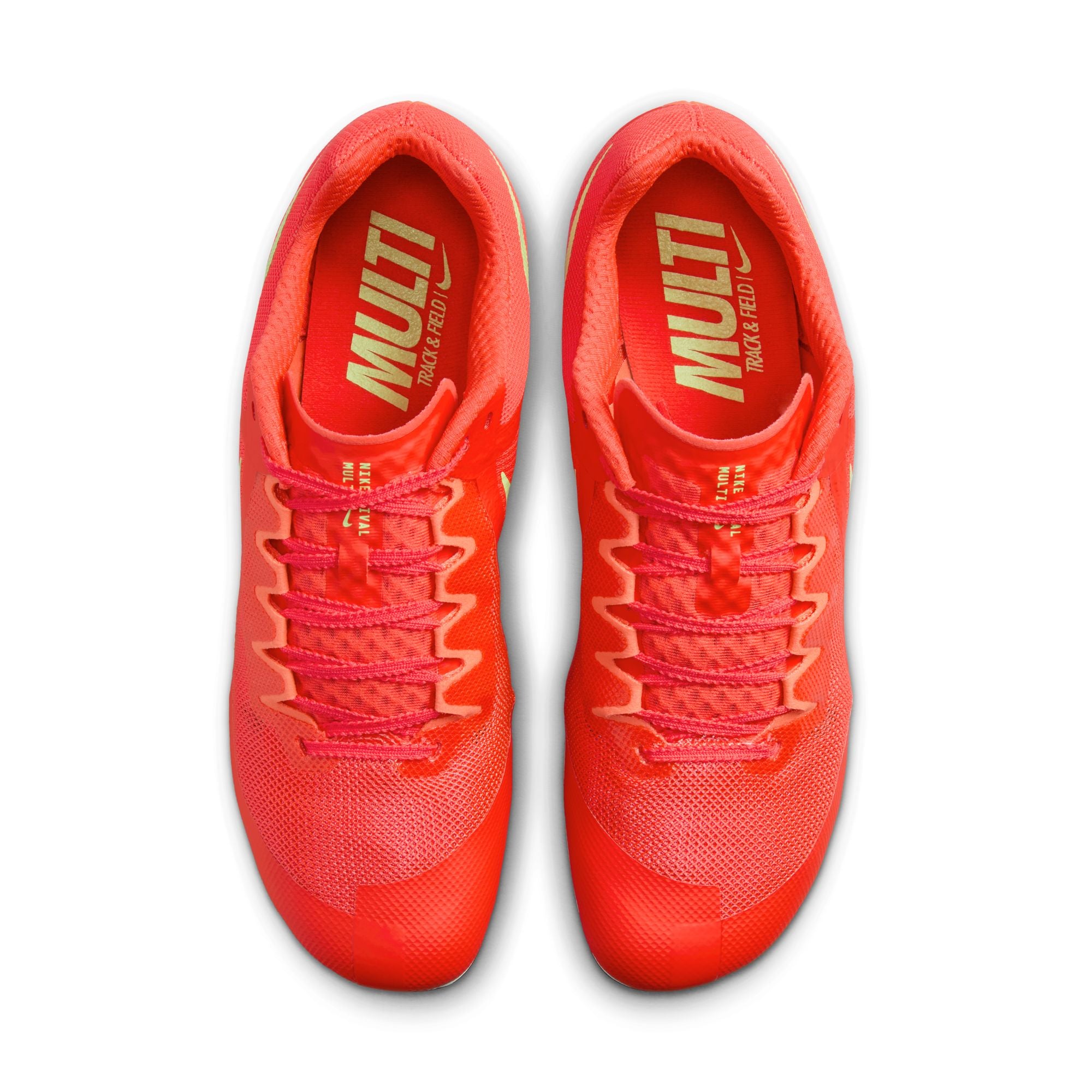 Nike Zoom Rival Multi-Event Running Spikes Bright Crimson / Washed Coral / Lime Blast - Achilles Heel