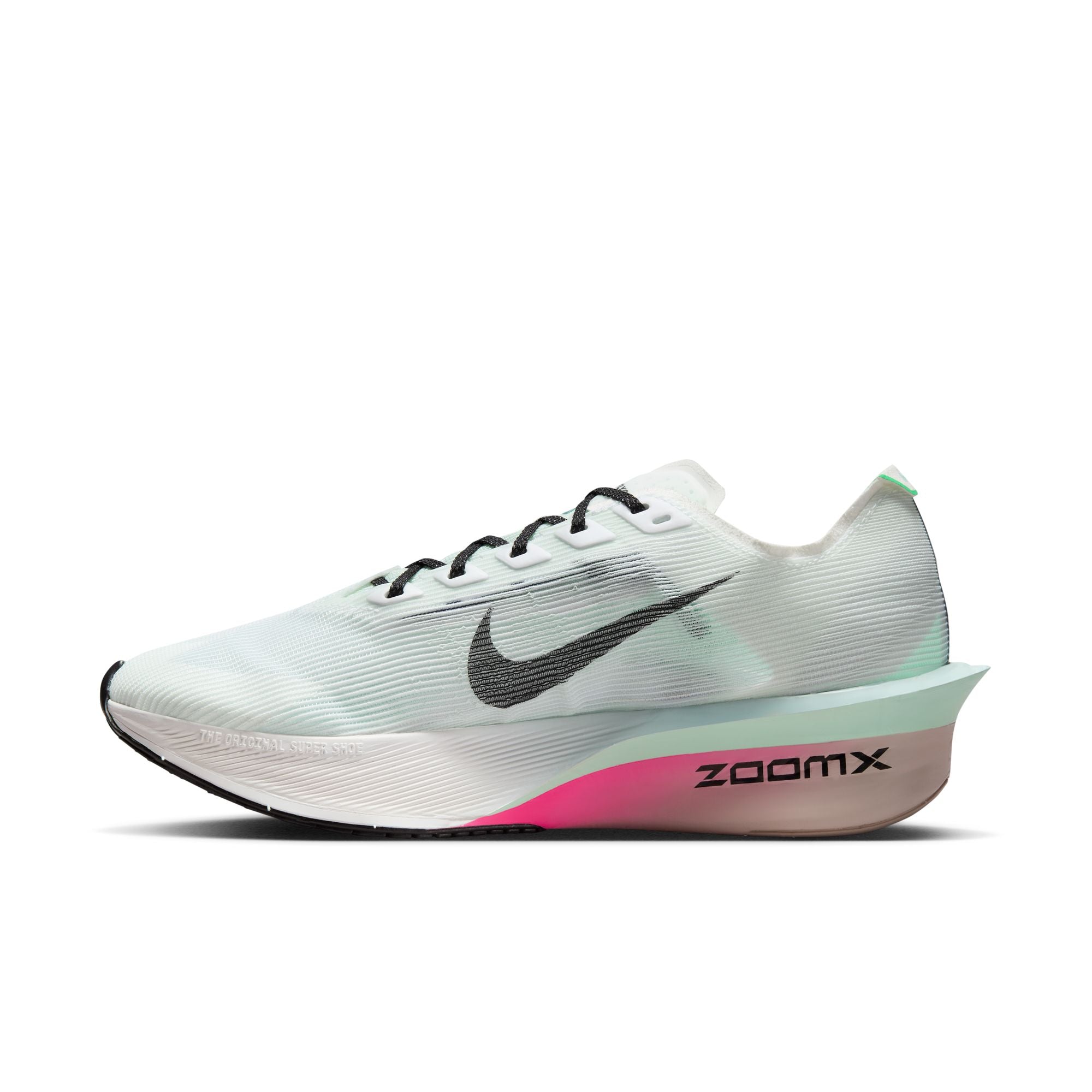 Women's Vaporfly 4 Running Shoes White / Hyper Pink / Mint Foam / Black - Achilles Heel