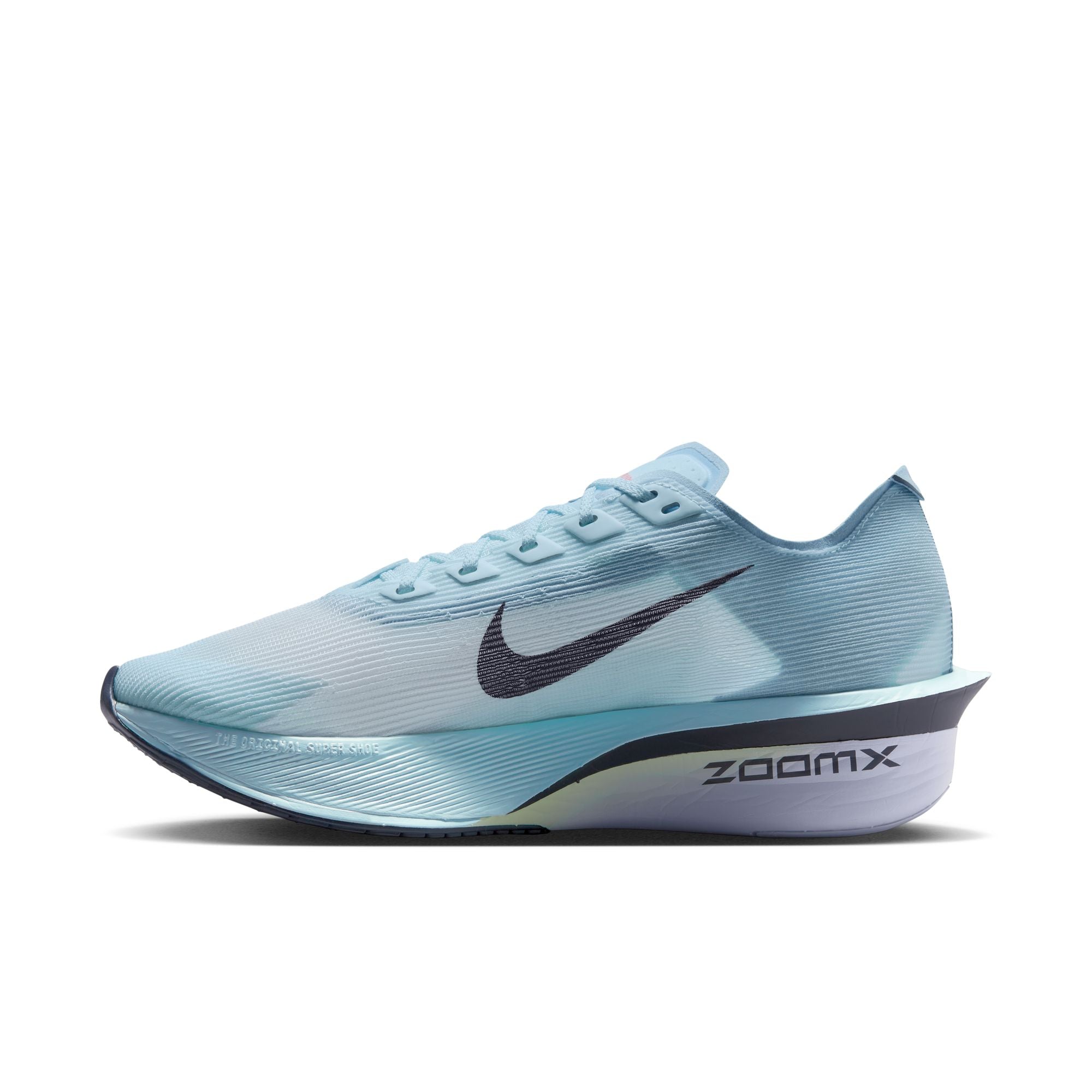 Women's Vaporfly 4 Running Shoes Glacier Blue / Blue Tint / Amethyst Tint / Gridiron - Achilles Heel