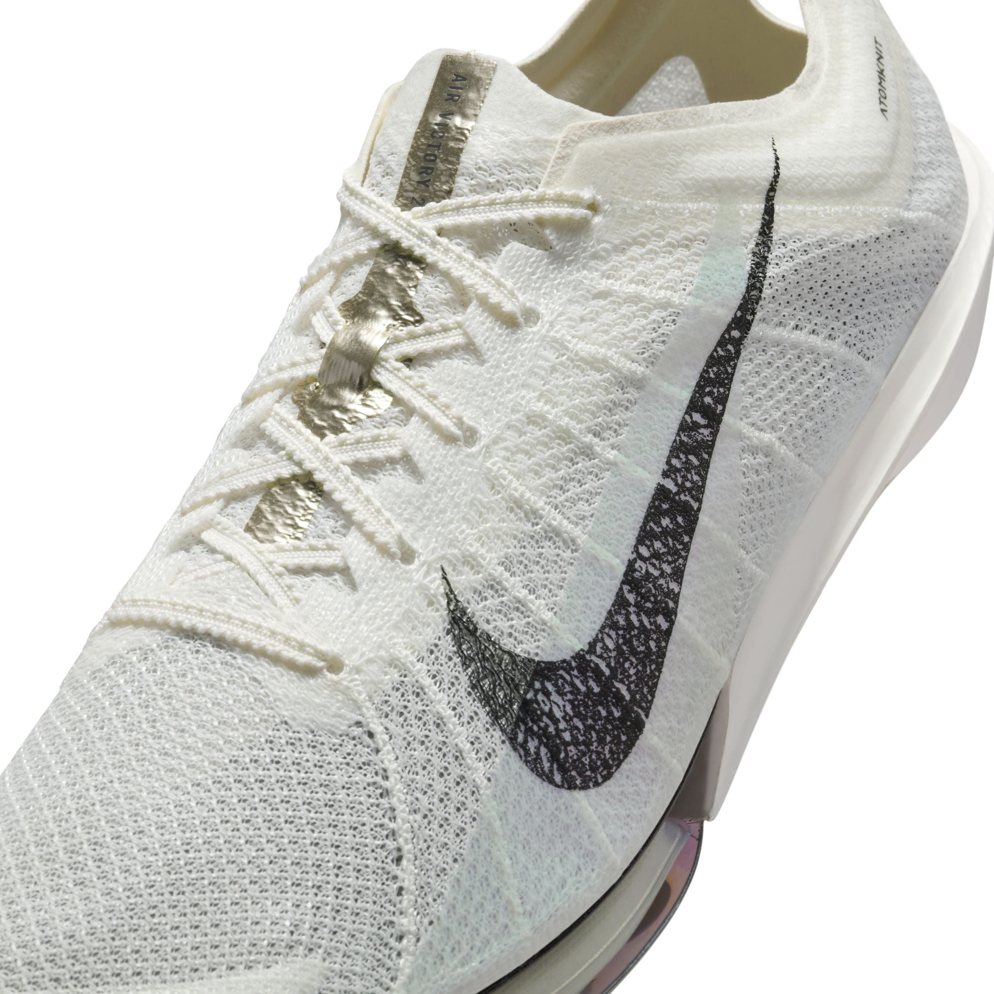 Air Zoom Victory 2 "Jakob Ingebrigtsen" Running Spikes Sail / Black / Medium Ash / Metallic Gold Grain - Achilles Heel