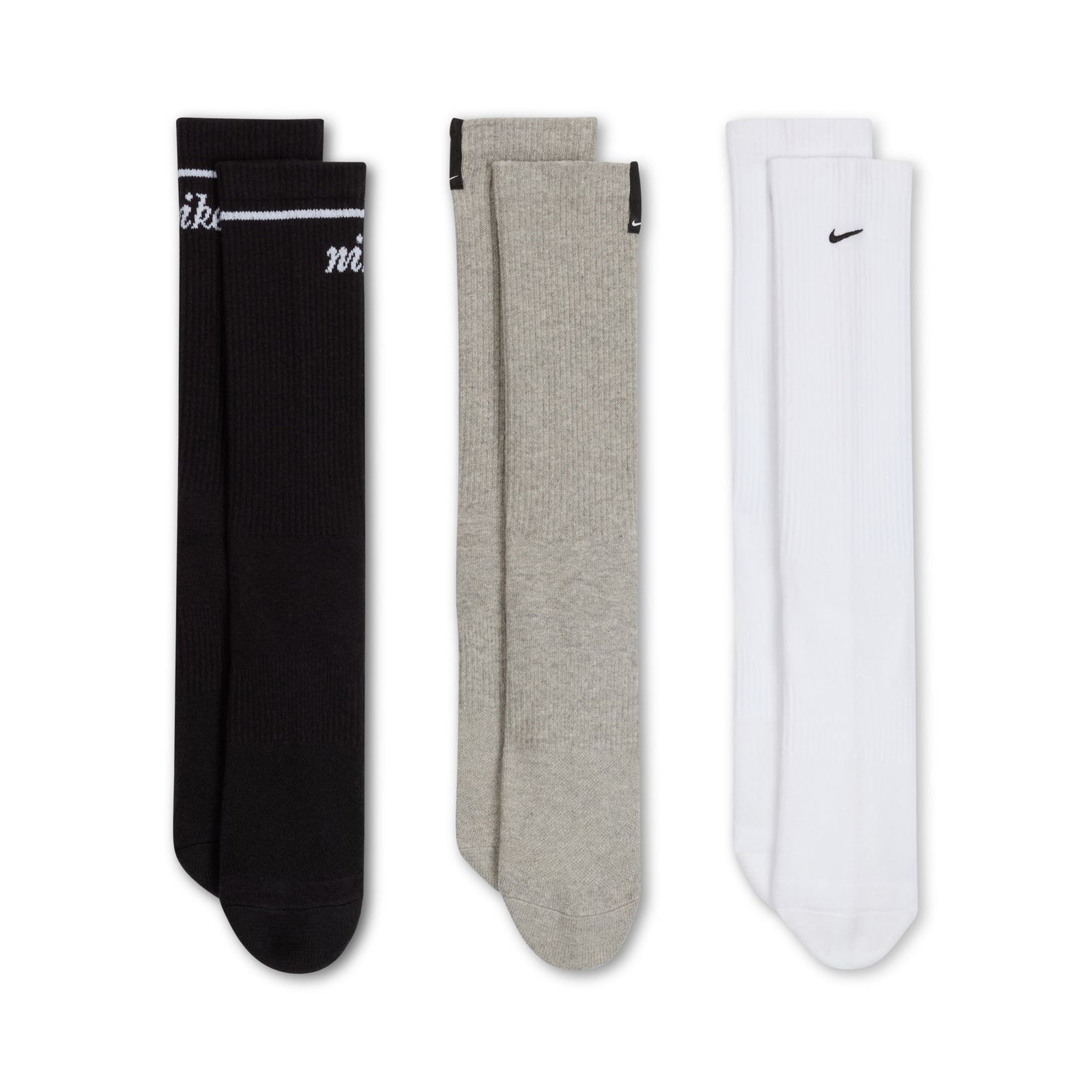 Everyday Plus Cushion Crew Socks 3 Pack White / Grey / Black