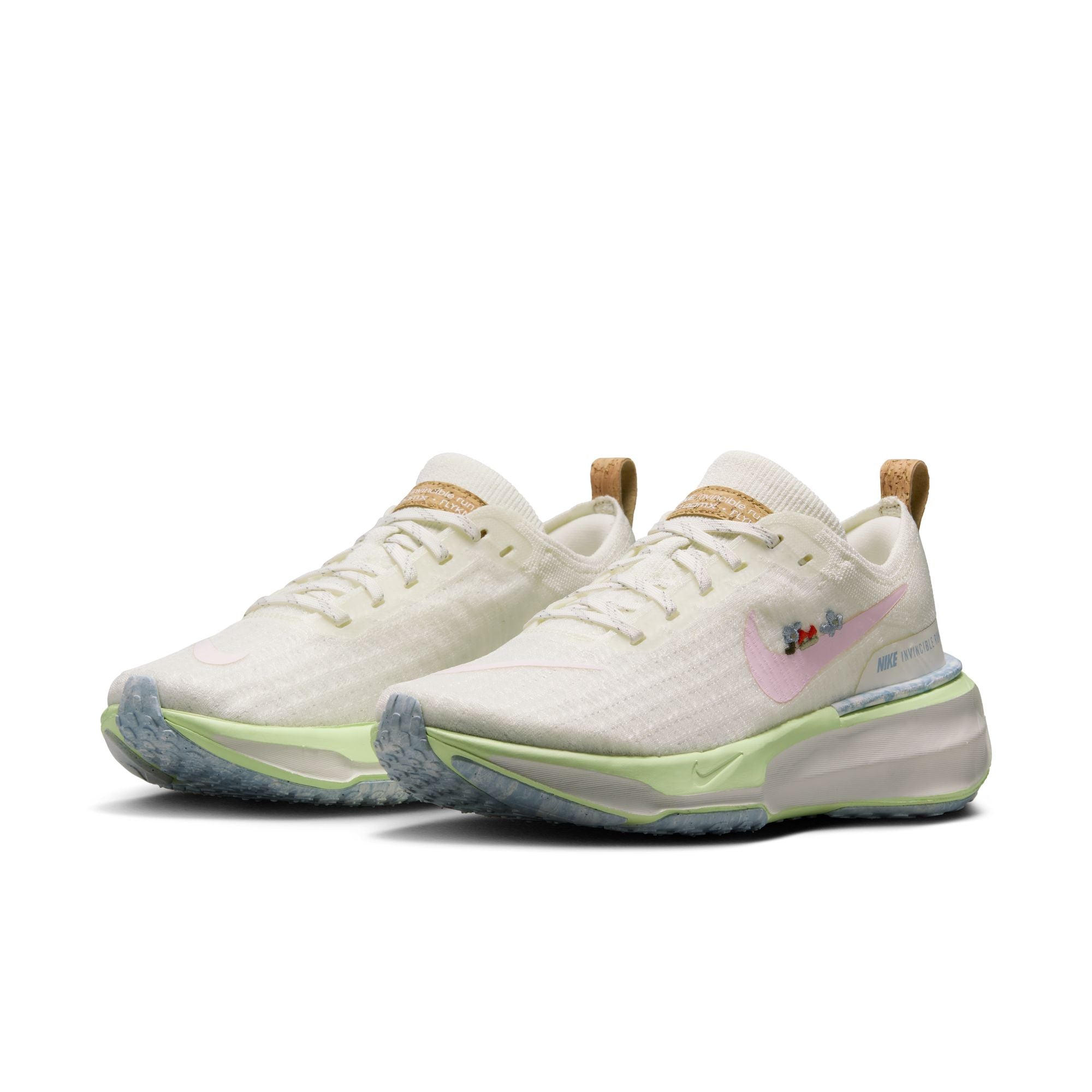 Women's Invincible 3 Running Shoes Sail / Pink Foam / Football Grey - Achilles Heel