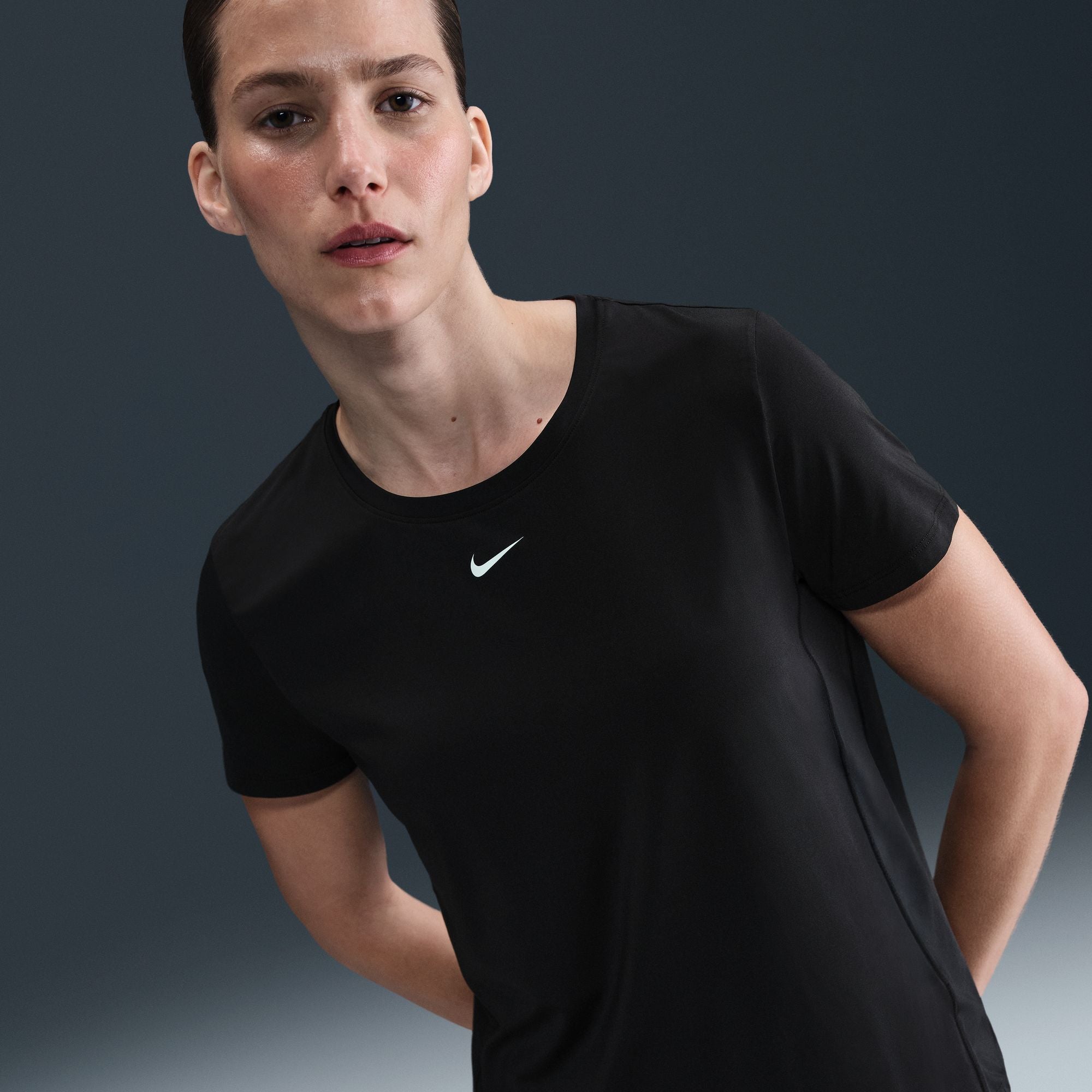 Women's One Dri-FIT Classic Tee Black / White - Achilles Heel